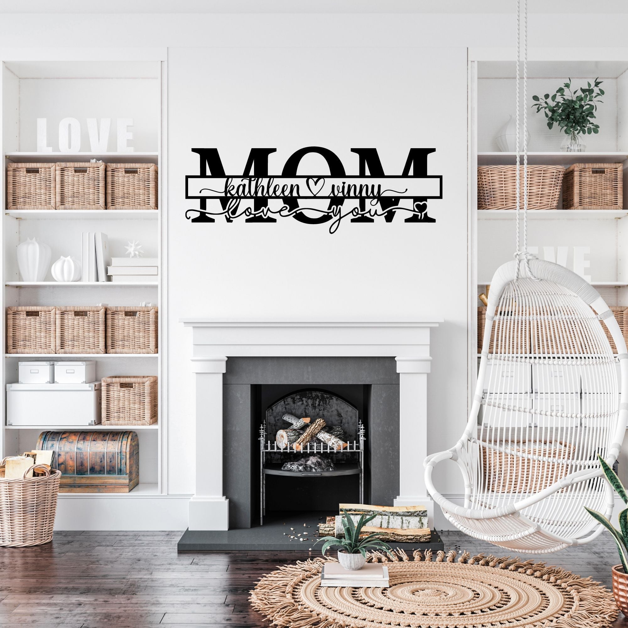 2024 Mothers Day Sign with Children's Names - Cool Metal Signs
