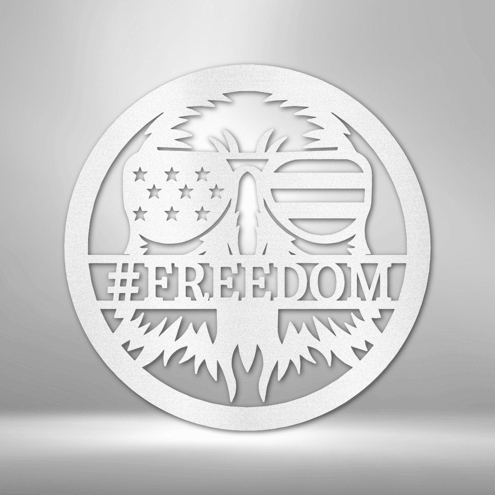 American Eagle Monogram - Made in the USA - Cool Metal Signs