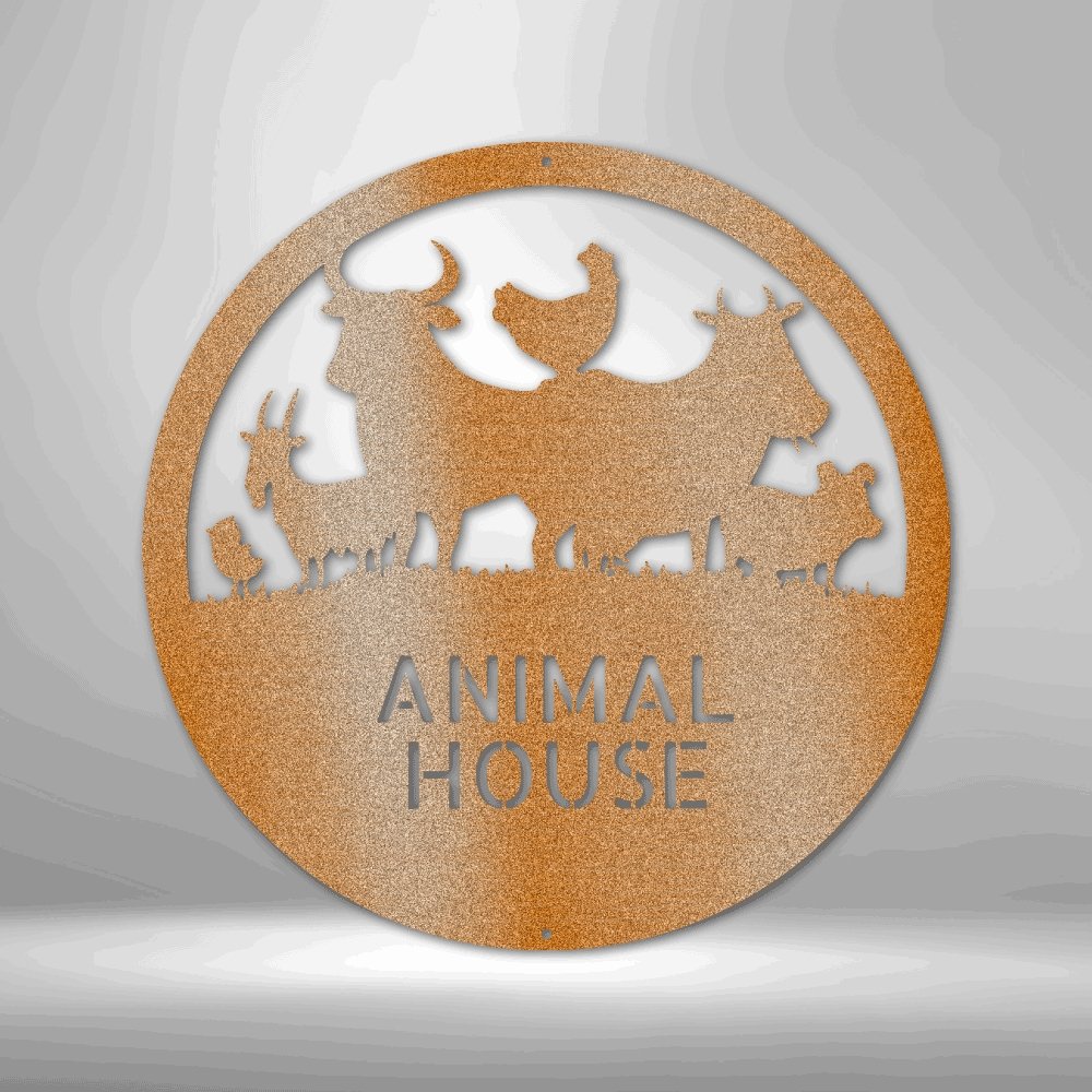 Animal House Monogram - Made in the USA - Cool Metal Signs