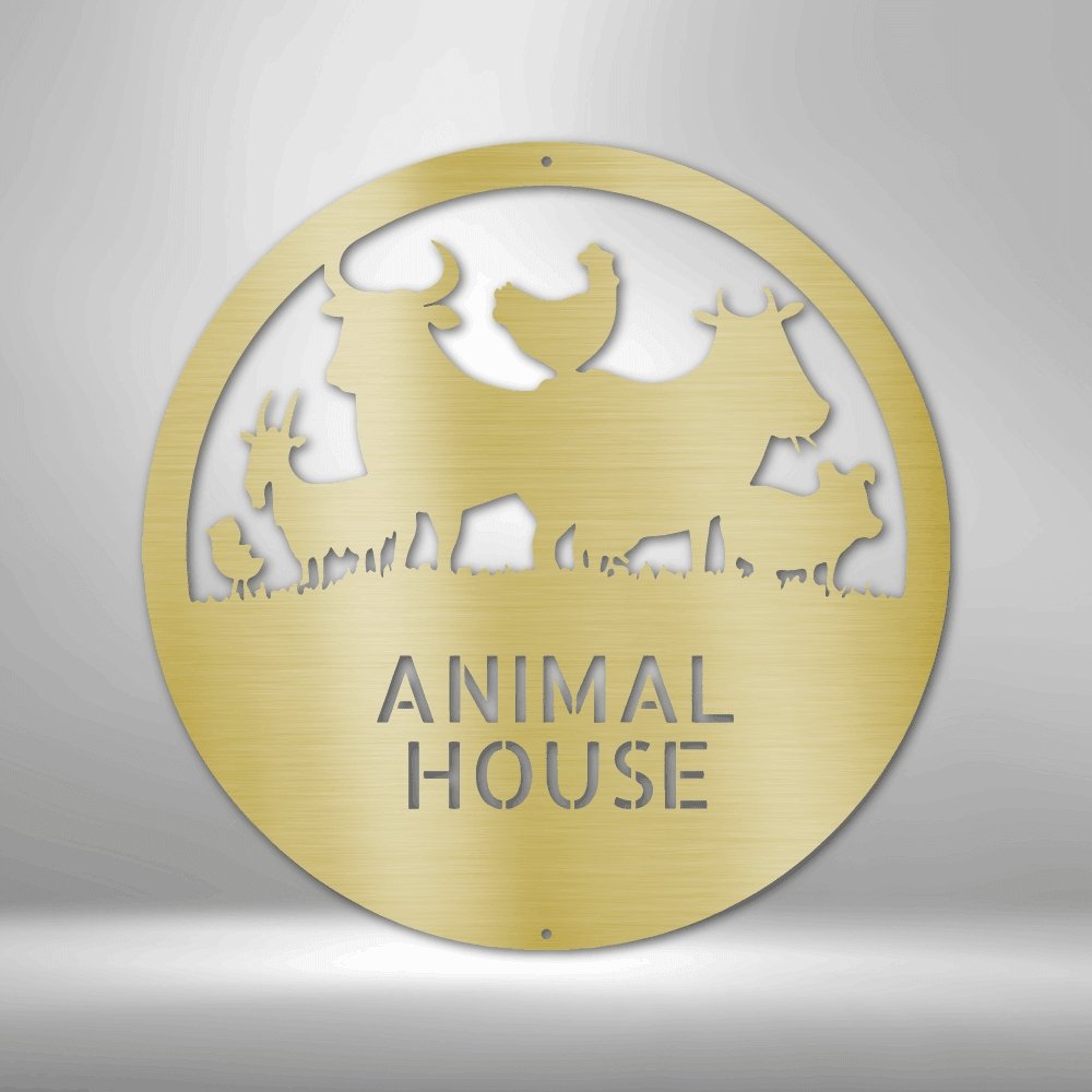 Animal House Monogram - Made in the USA - Cool Metal Signs