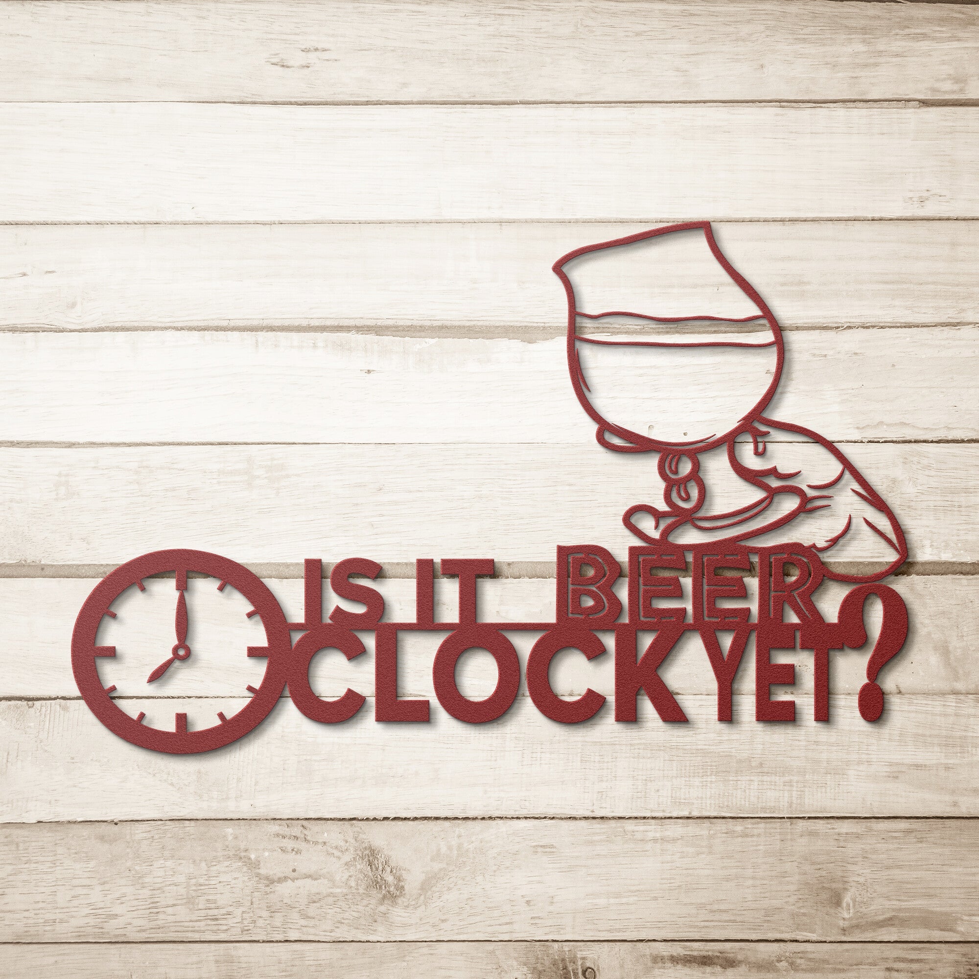 Beer O'clock Metal Sign - Cool Metal Signs