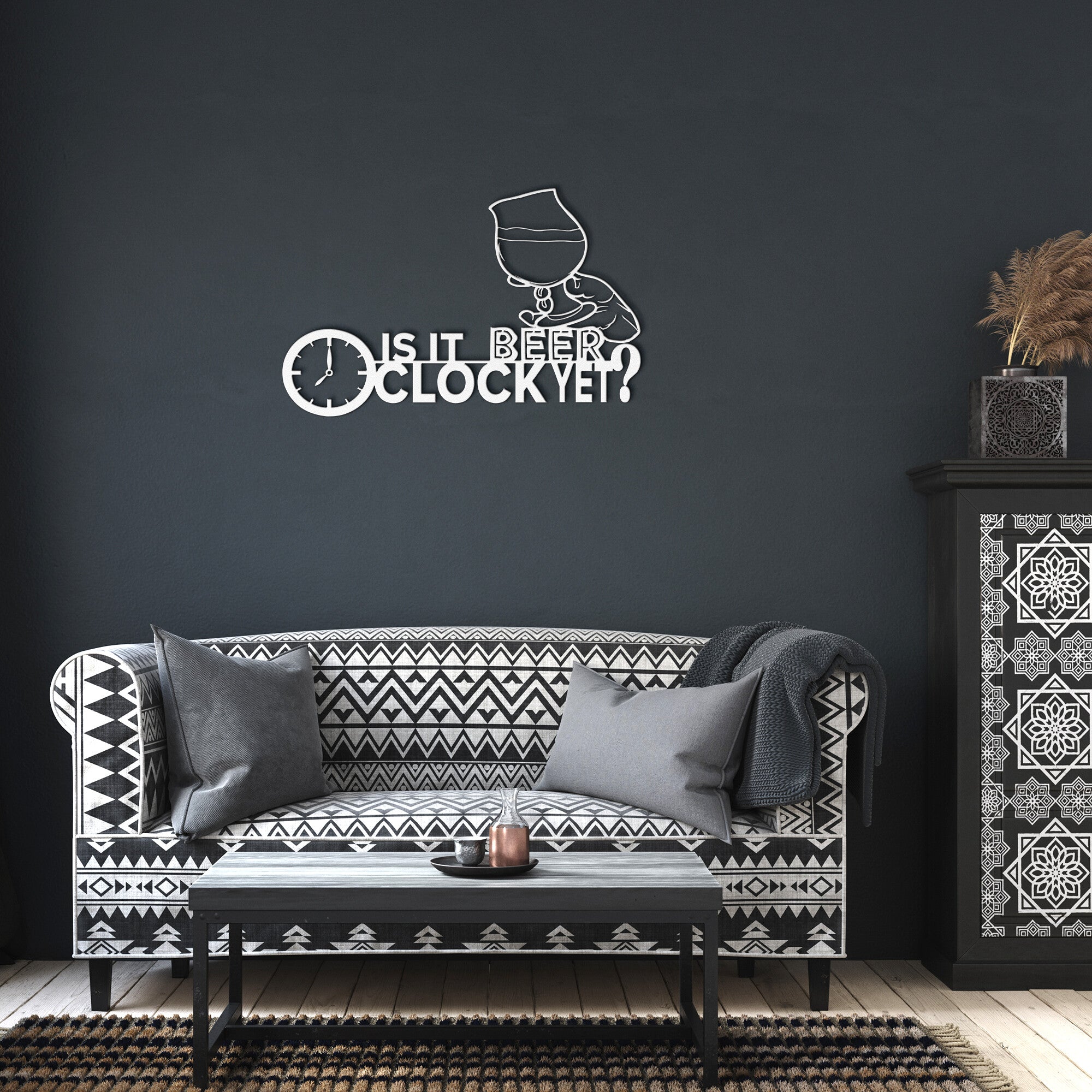 Beer O'clock Metal Sign - Cool Metal Signs