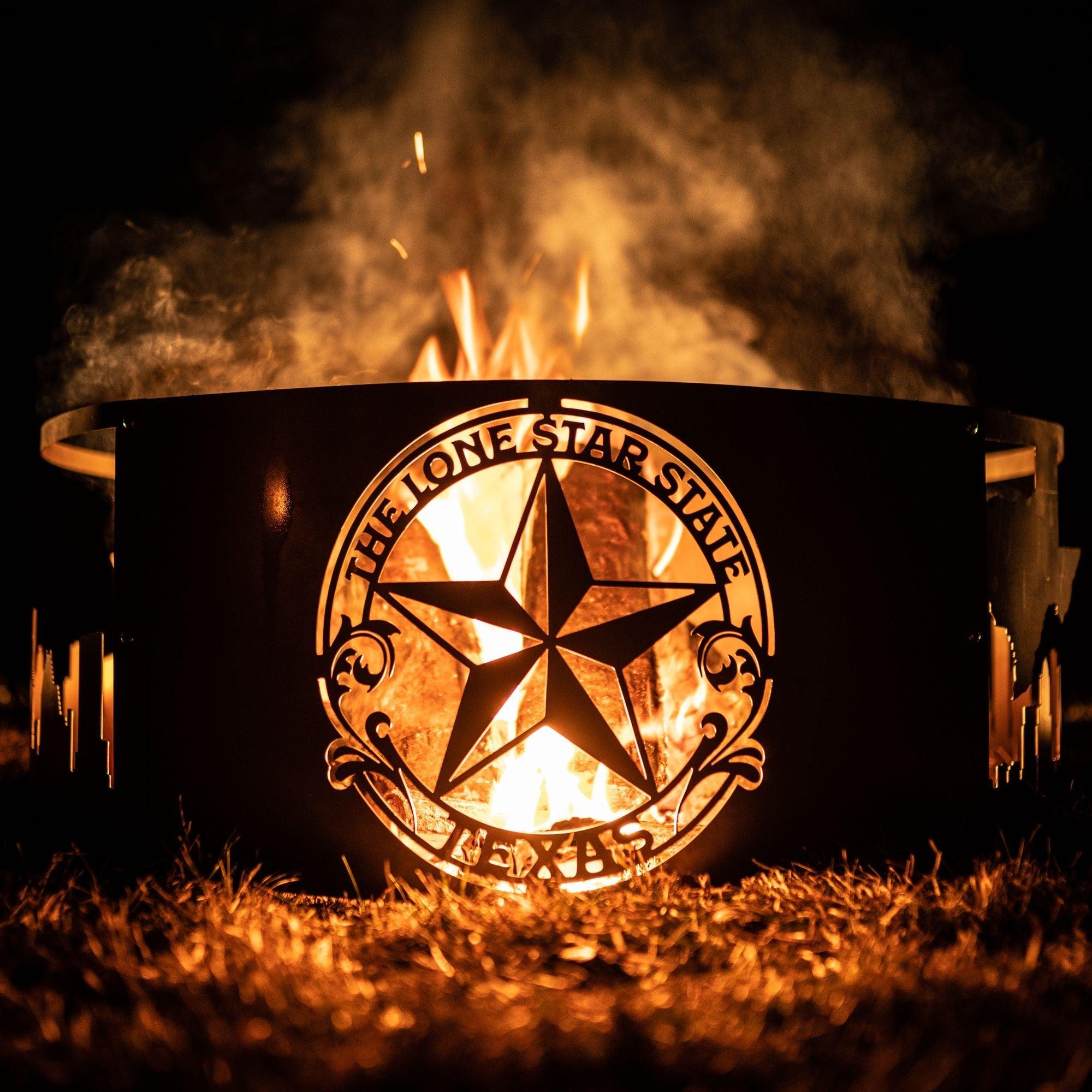 *CUSTOM Personalized Fire Pit Ring - Cool Metal Signs