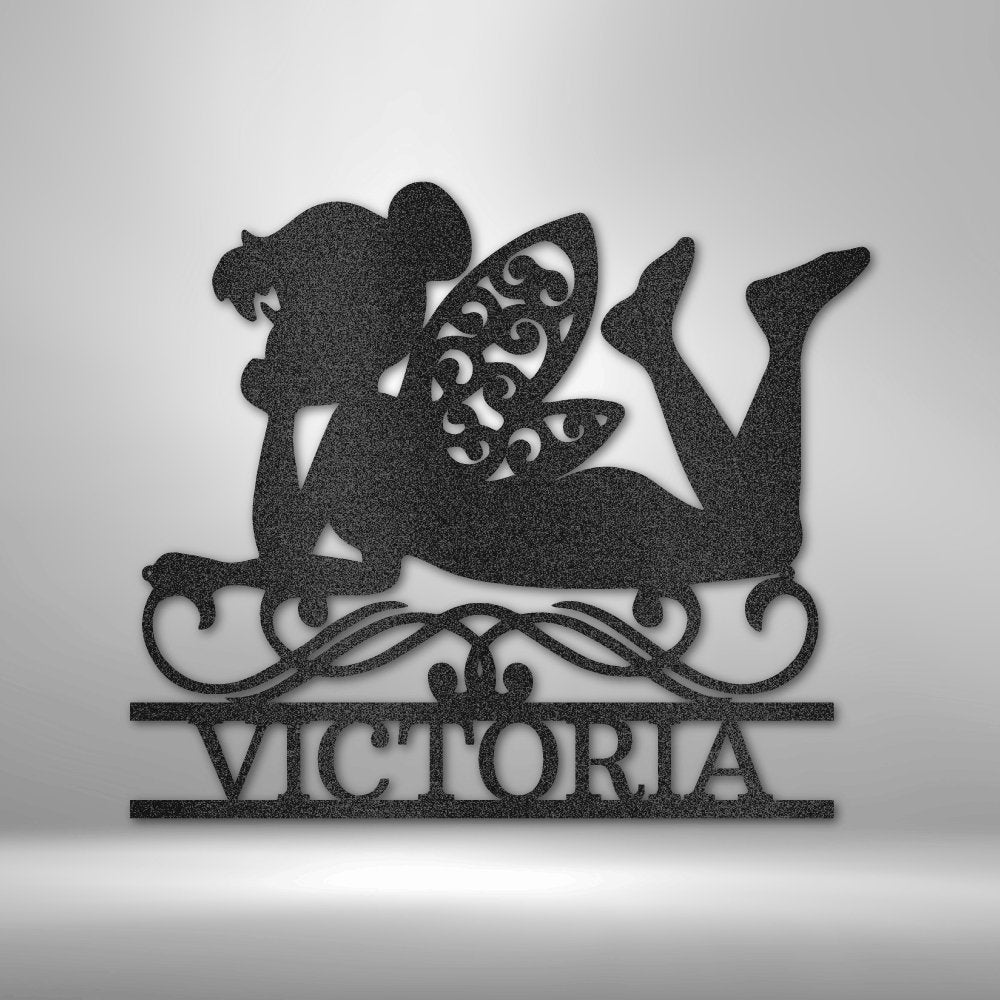 Fairy Monogram - Steel Sign - Cool Metal Signs
