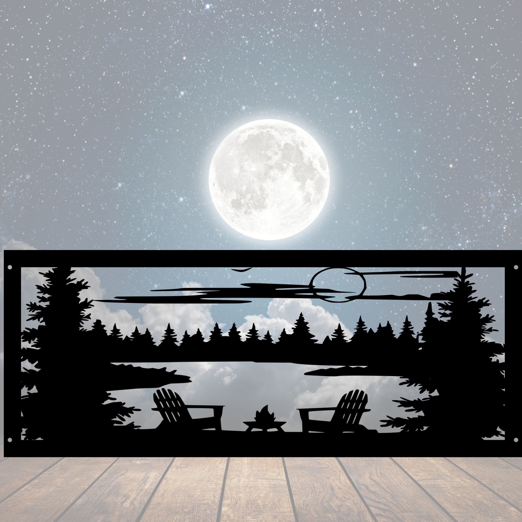 Fire Pit Scene Fire Pit Ring - Cool Metal Signs