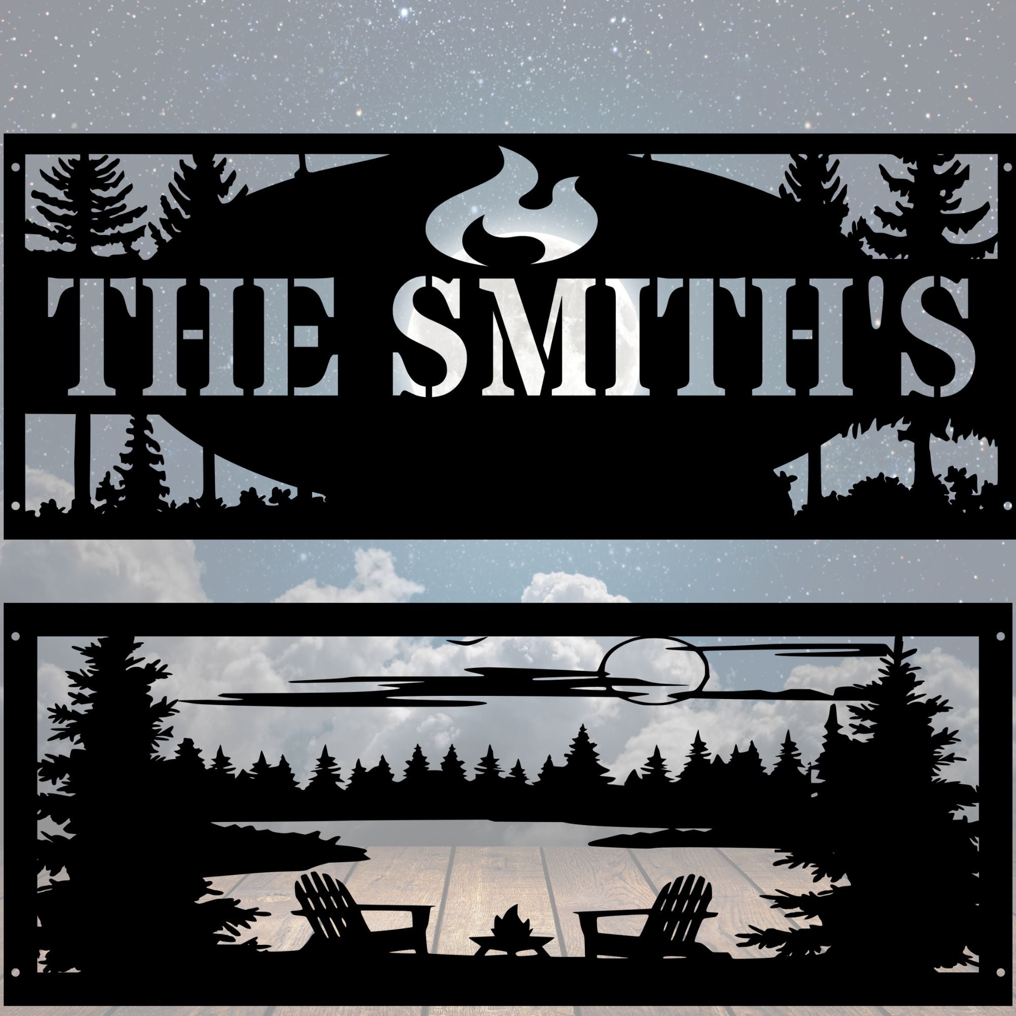 Fire Pit Scene Fire Pit Ring - Cool Metal Signs