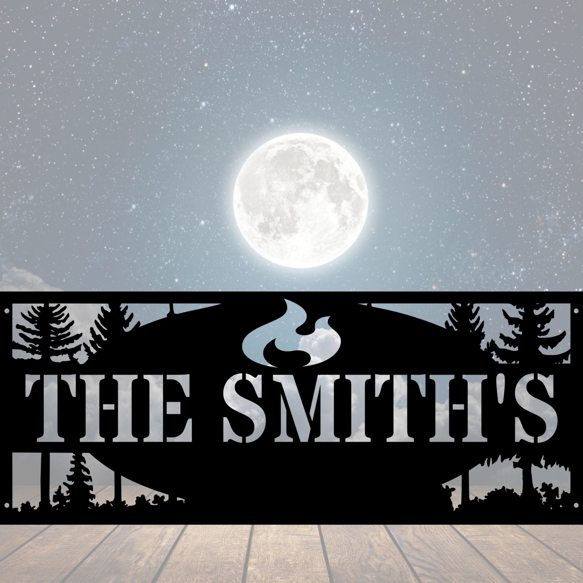 Fire Pit Scene Fire Pit Ring - Cool Metal Signs