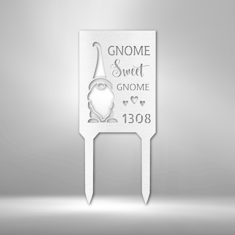 Gnome Home - Steel Stake - Cool Metal Signs