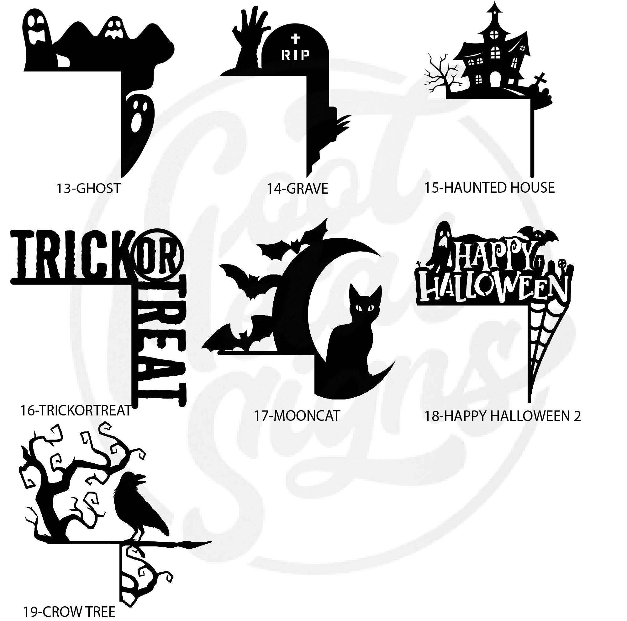 Halloween Door Corner Trim Sign - Cool Metal Signs