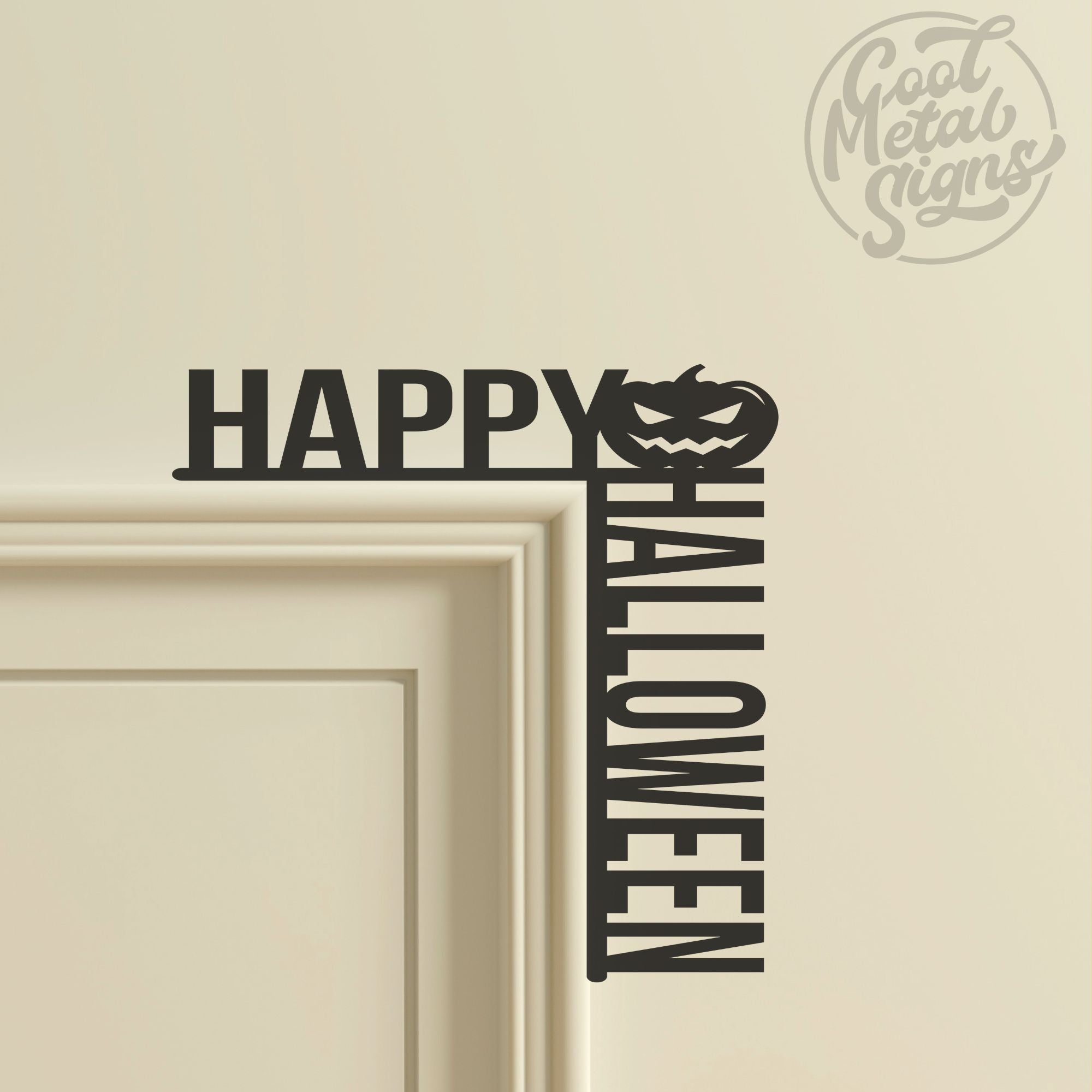Halloween Door Corner Trim Sign - Cool Metal Signs