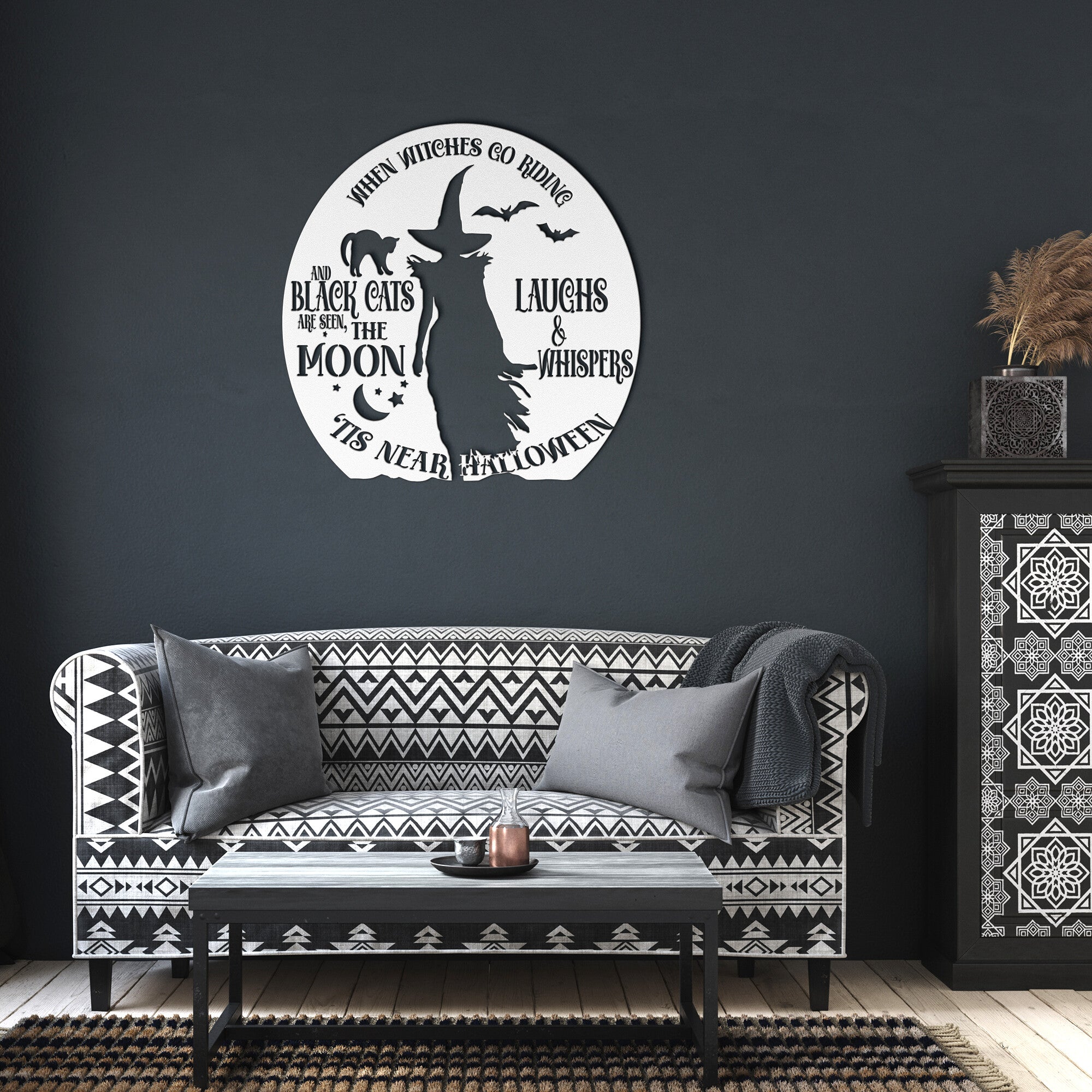 Halloween Witch Sign - Cool Metal Signs