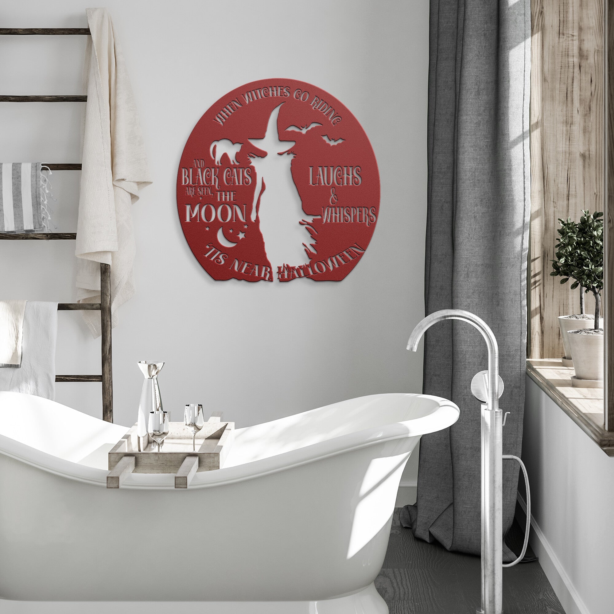 Halloween Witch Sign - Cool Metal Signs