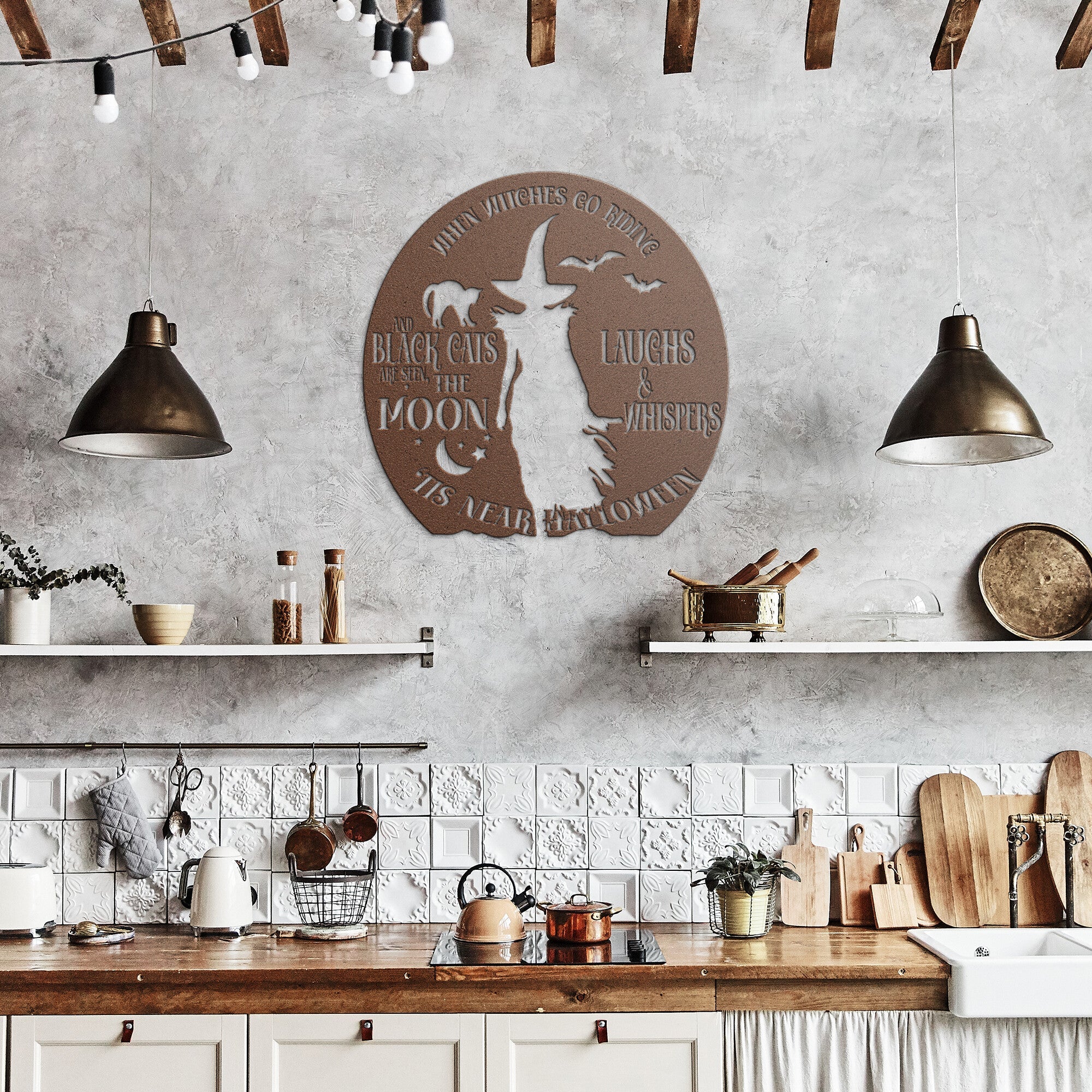 Halloween Witch Sign - Cool Metal Signs