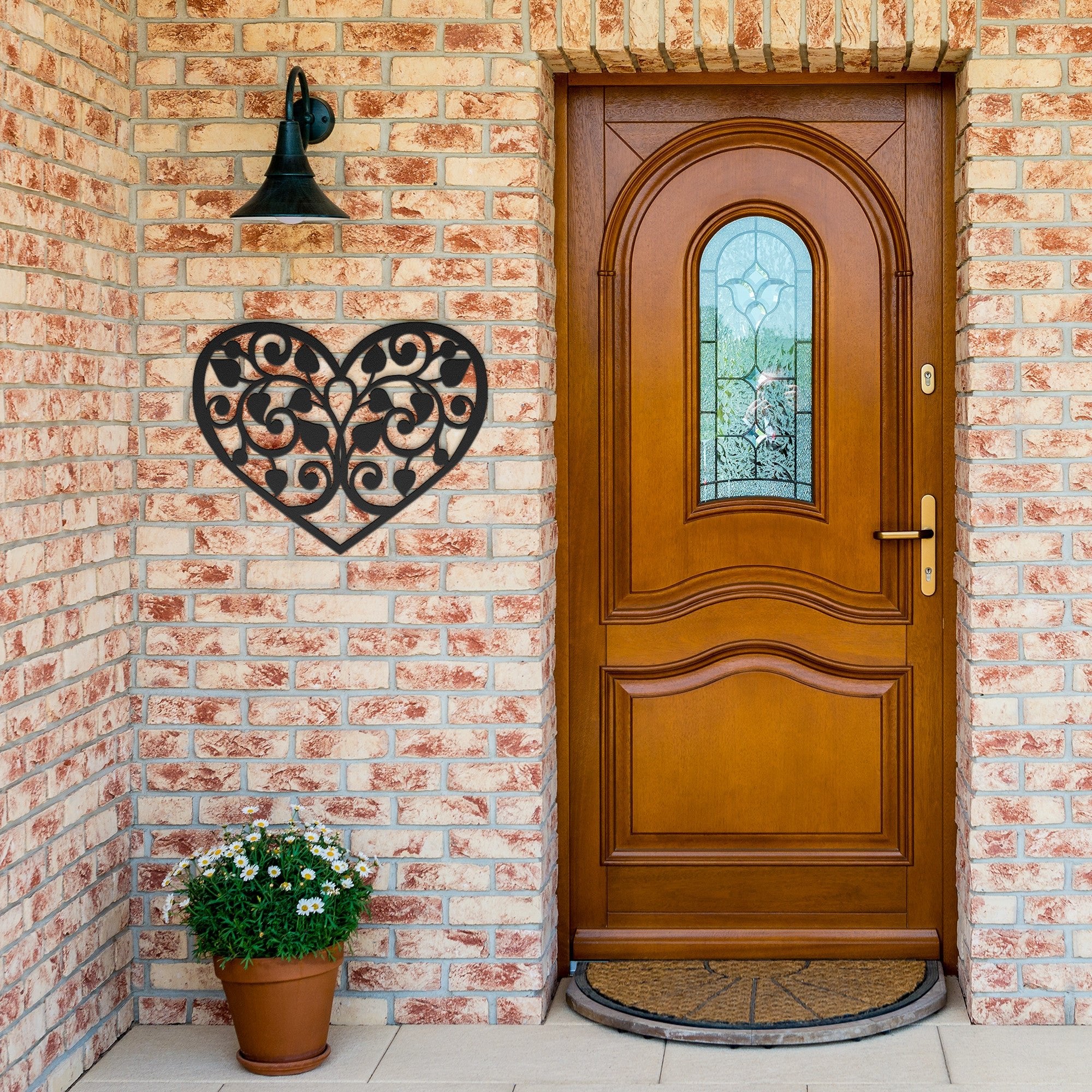 Leaf Vine Heart Sign - Cool Metal Signs