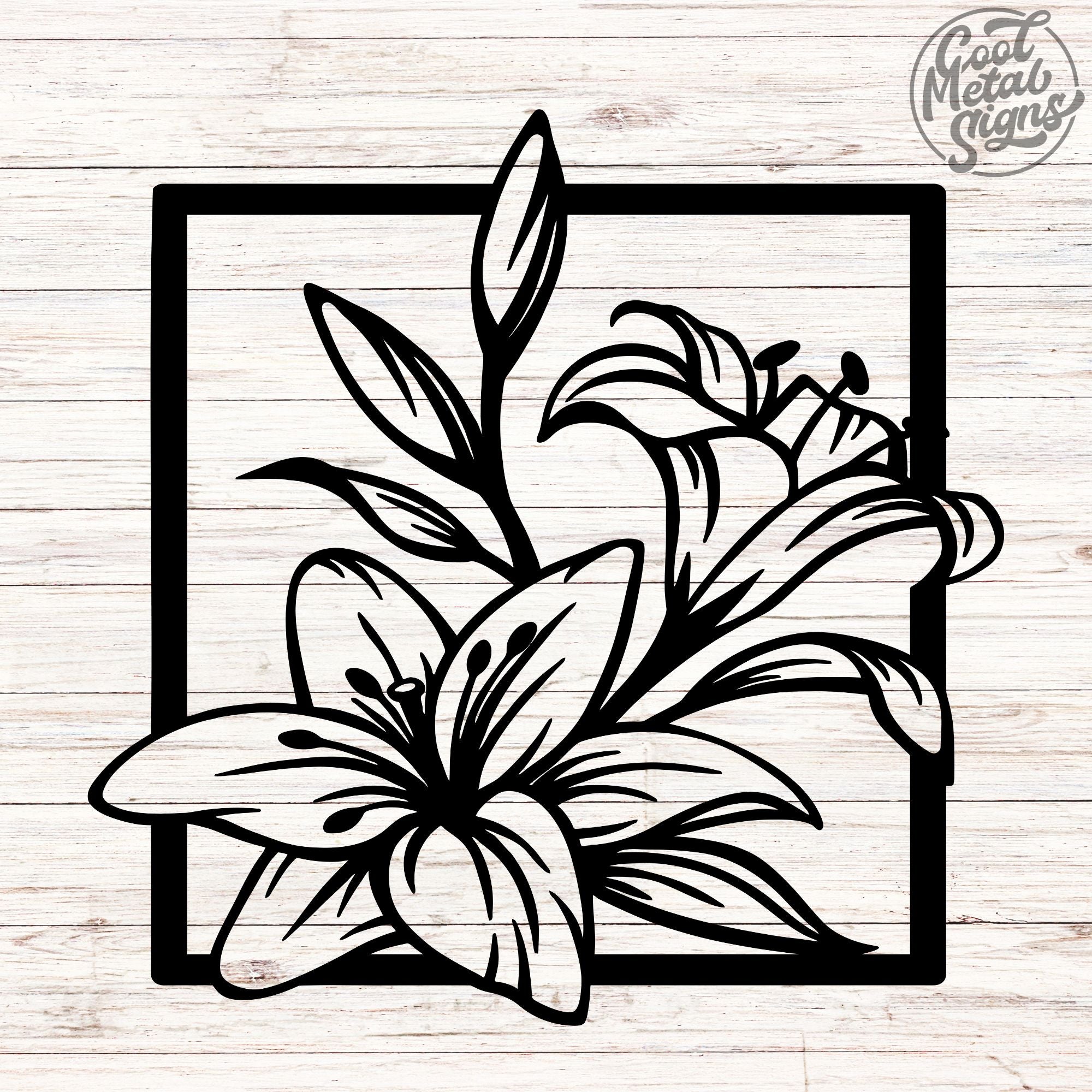 Lilly Metal Sign - Cool Metal Signs