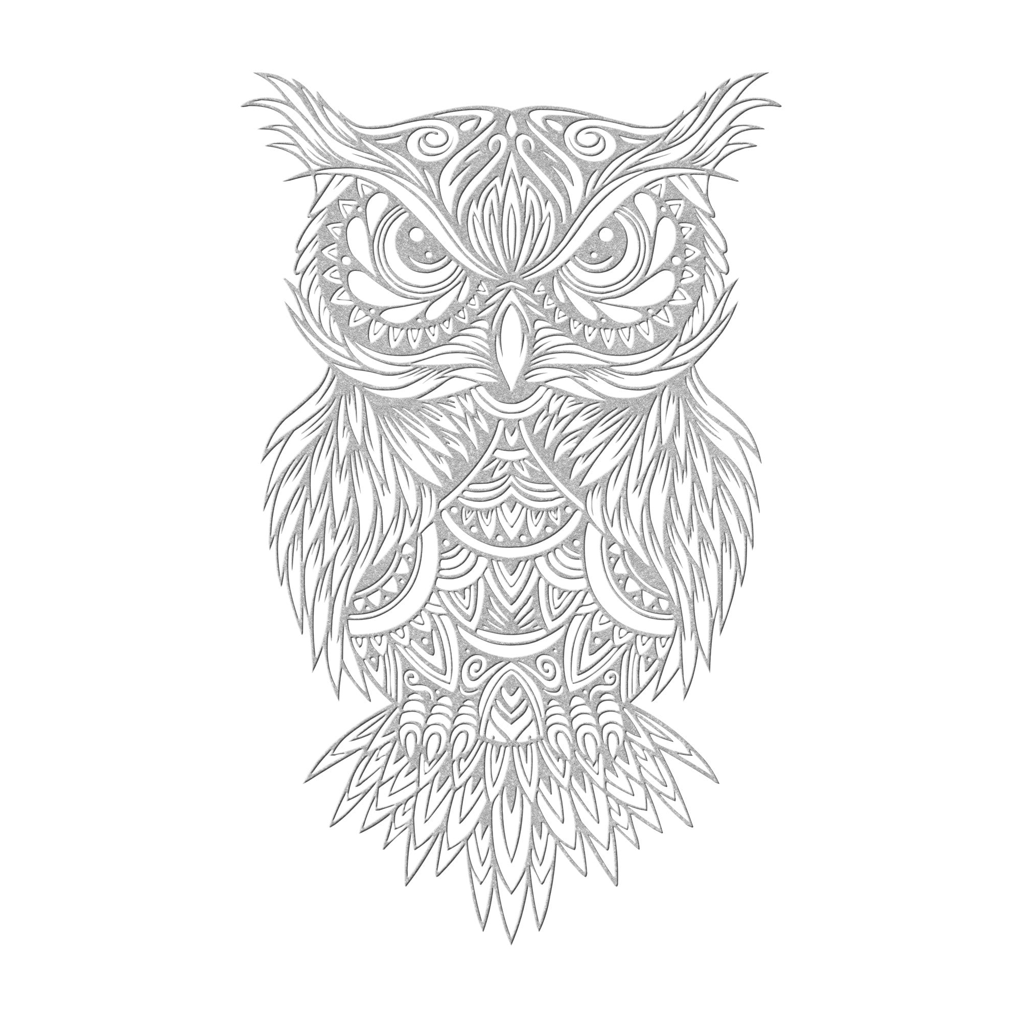 Mandala Owl Sign - Cool Metal Signs