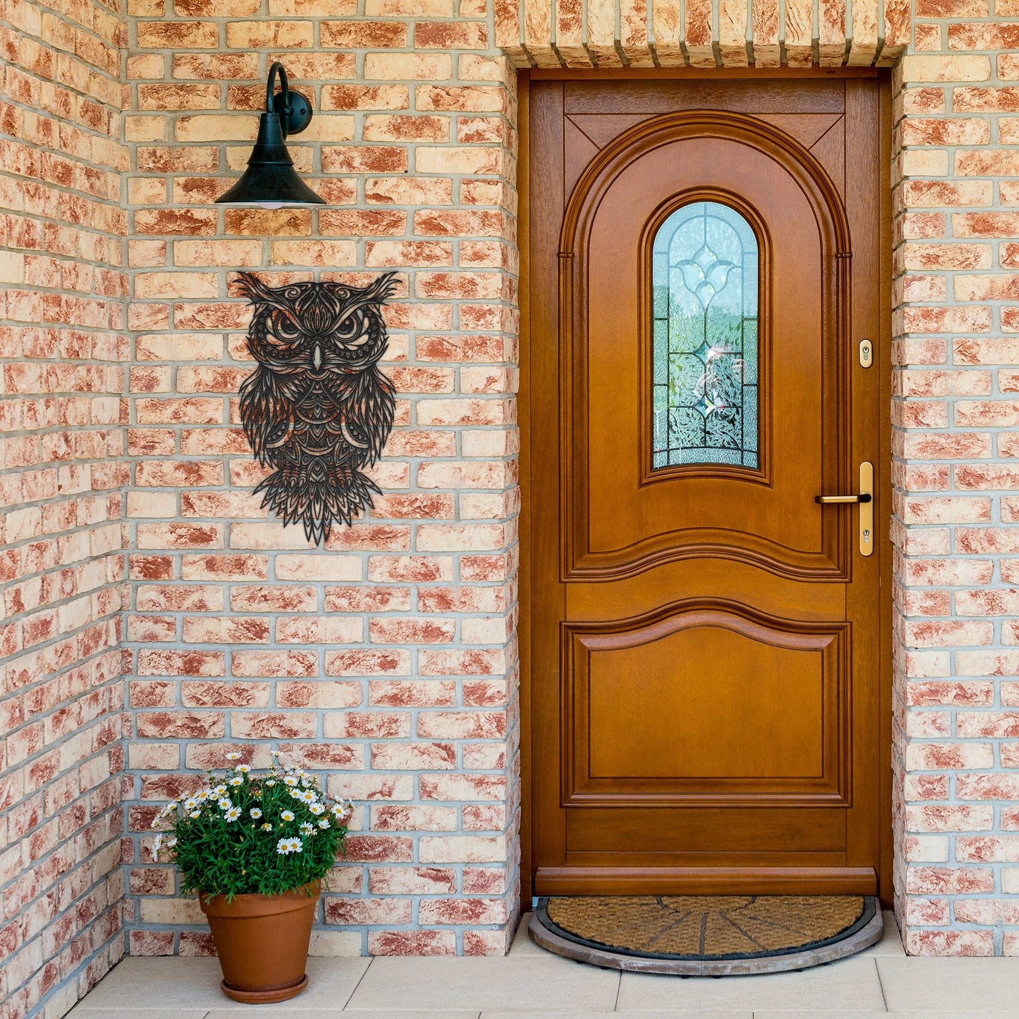 Mandala Owl Sign - Cool Metal Signs