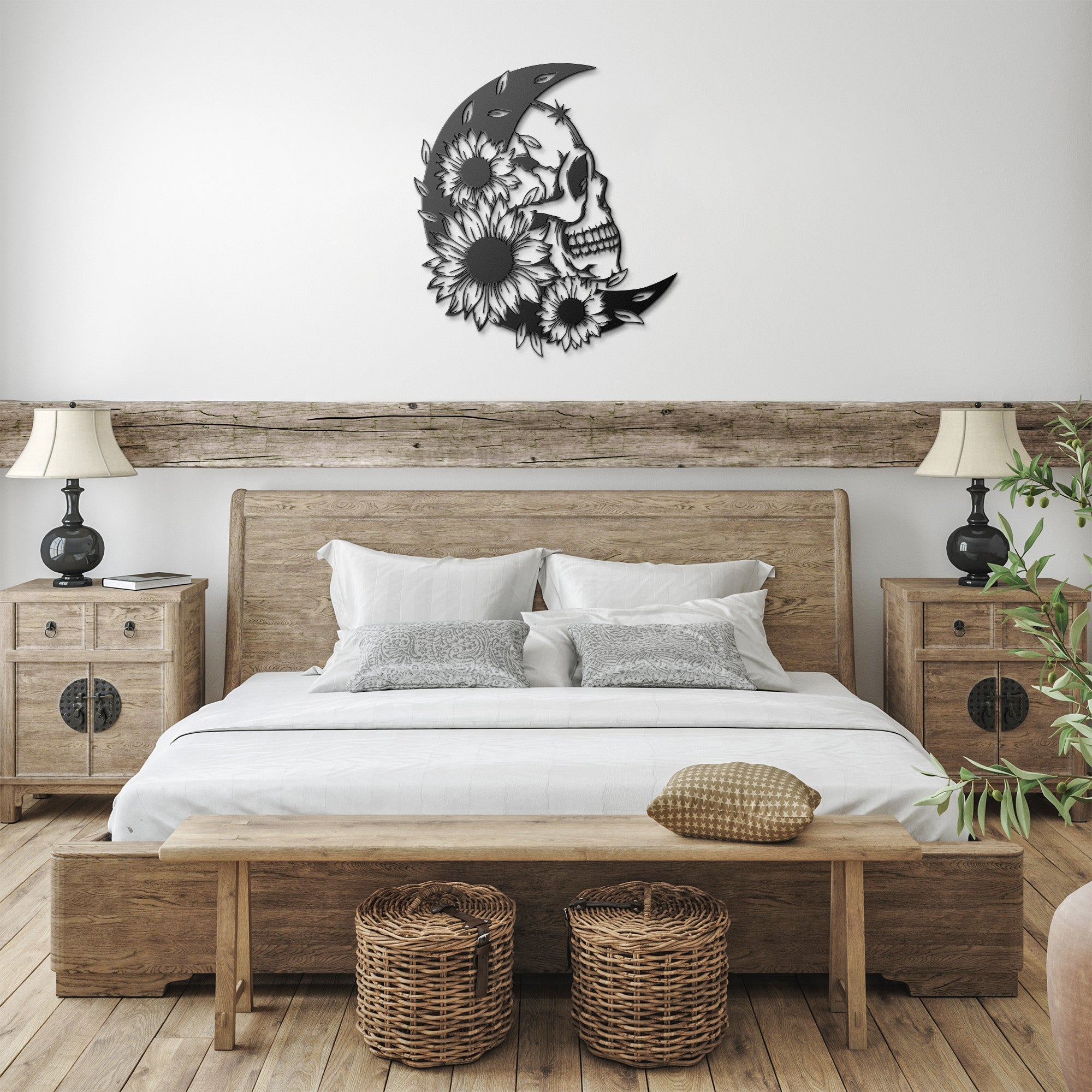 Moon Skull Sign - Cool Metal Signs