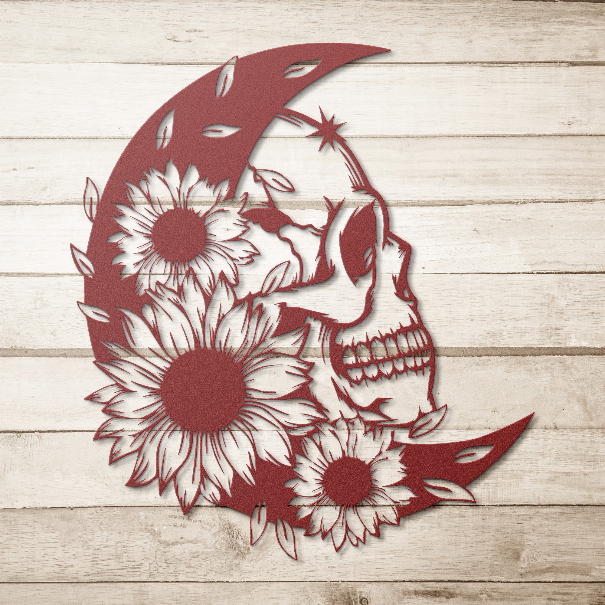 Moon Skull Sign - Cool Metal Signs