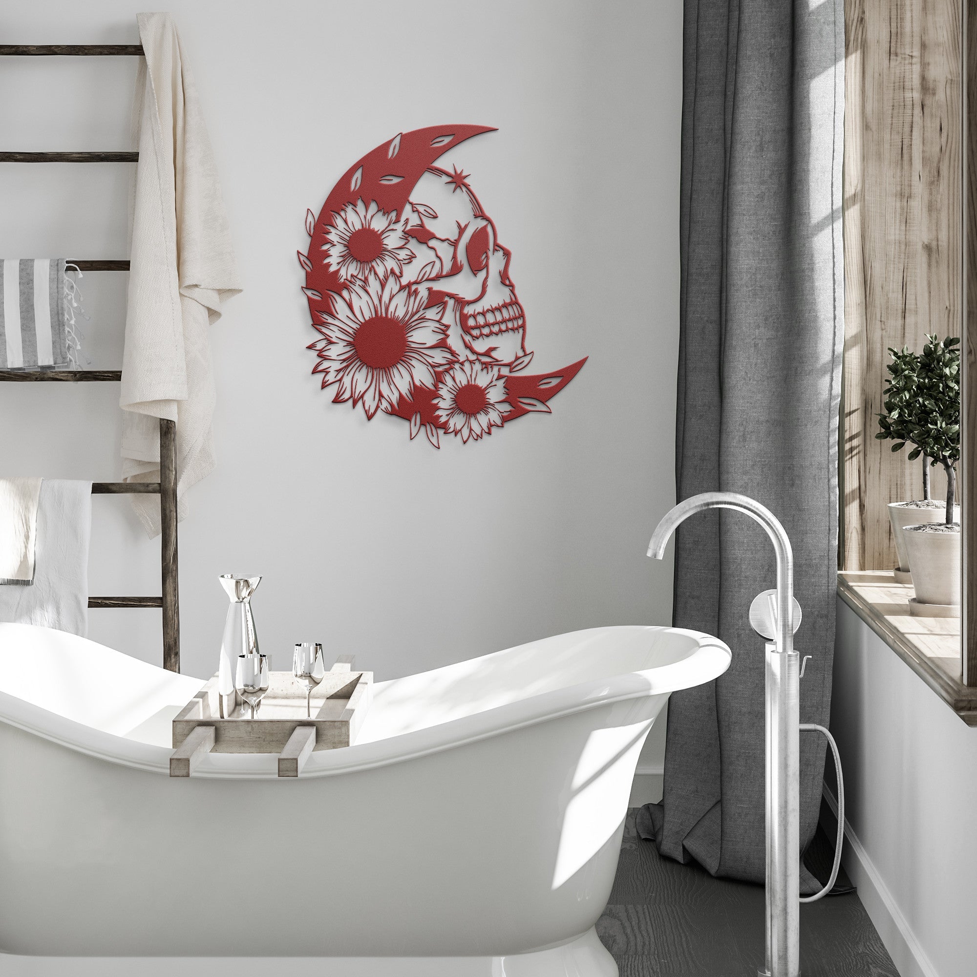 Moon Skull Sign - Cool Metal Signs