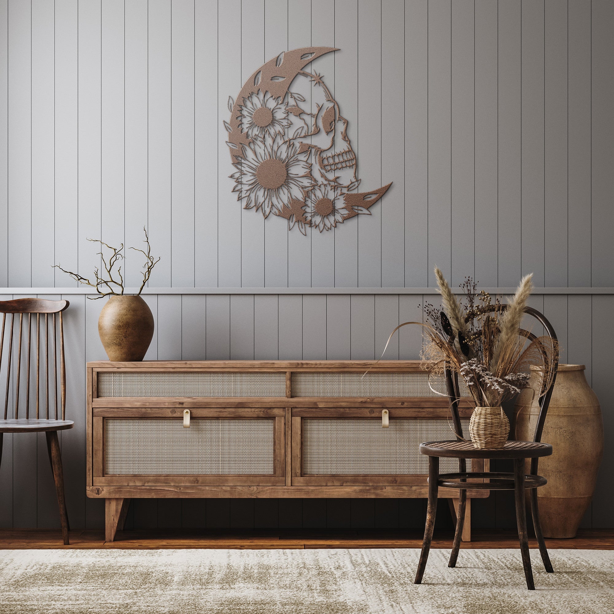 Moon Skull Sign - Cool Metal Signs