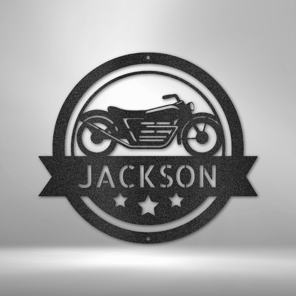 Motorcycle Specialist Monogram - Cool Metal Signs