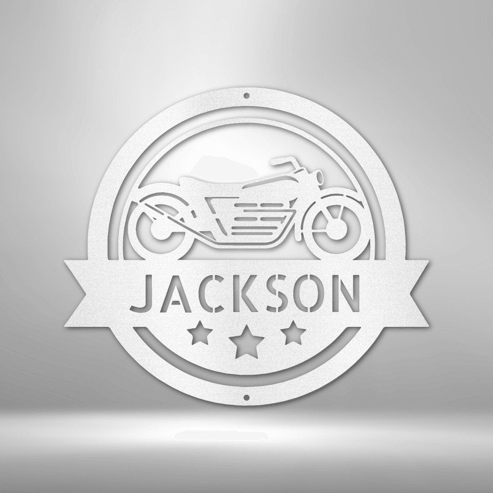 Motorcycle Specialist Monogram - Cool Metal Signs