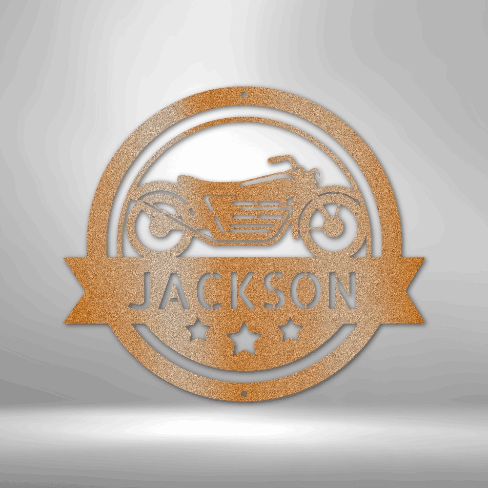 Motorcycle Specialist Monogram - Cool Metal Signs