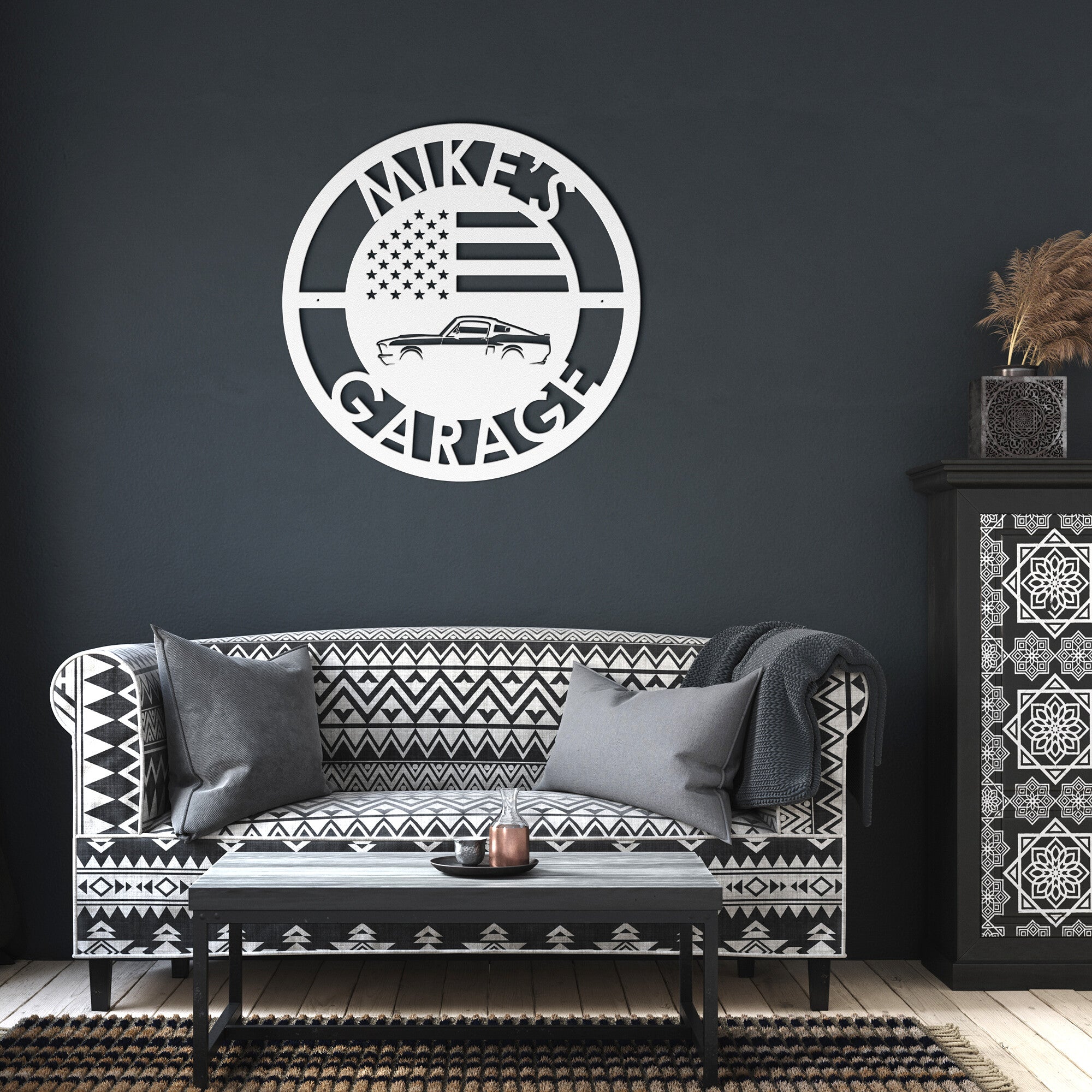 Personalized 67 Shelby Gt500 Garage Sign - Cool Metal Signs