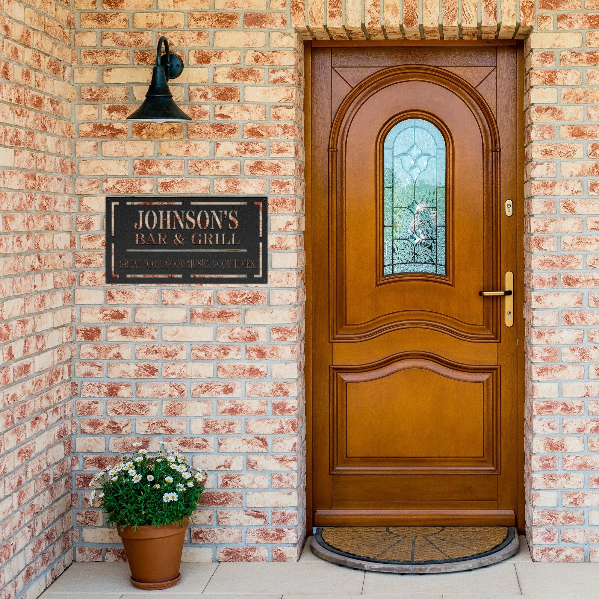 Personalized Bar & Grill Sign - Cool Metal Signs