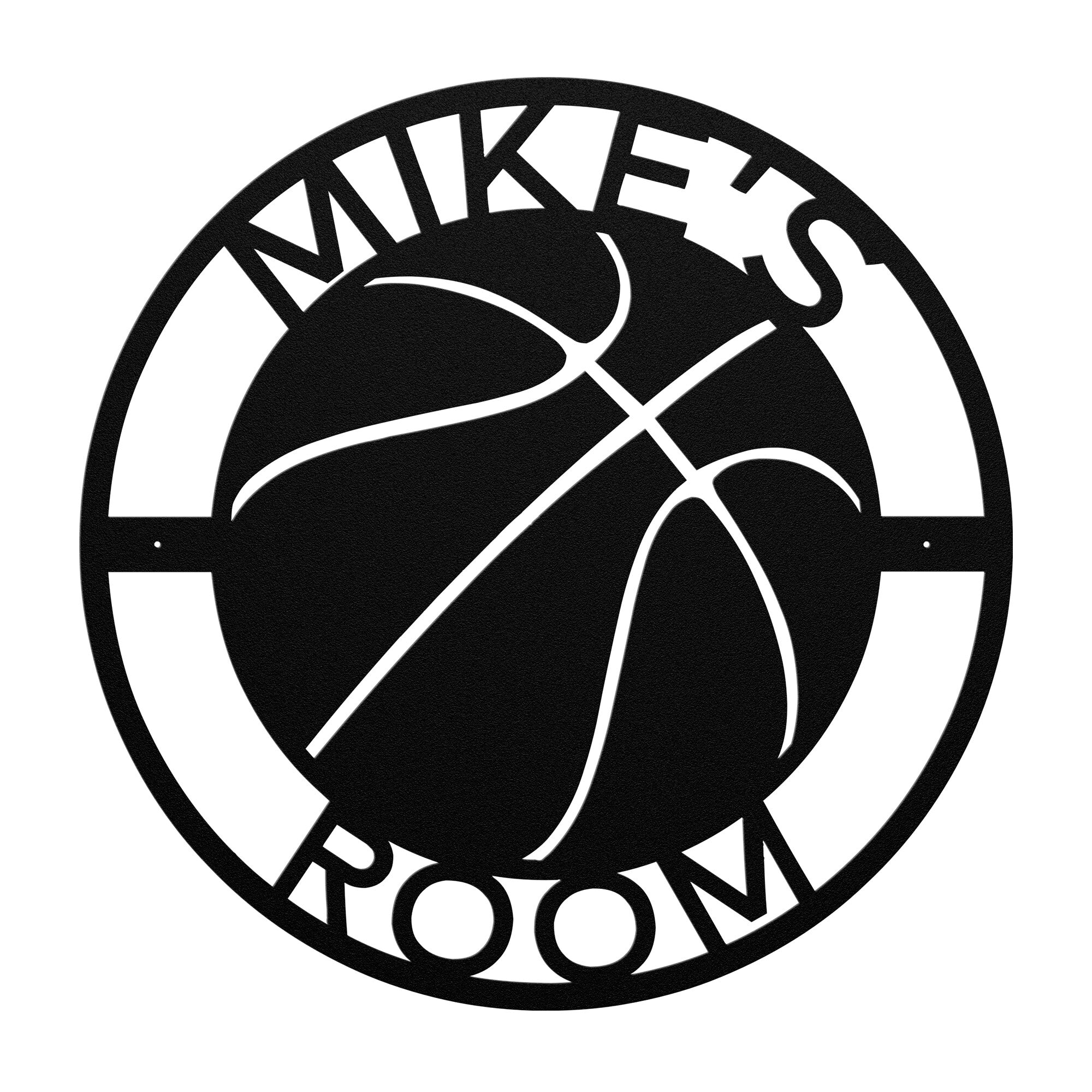 Personalized Basketball Sign - Cool Metal Signs
