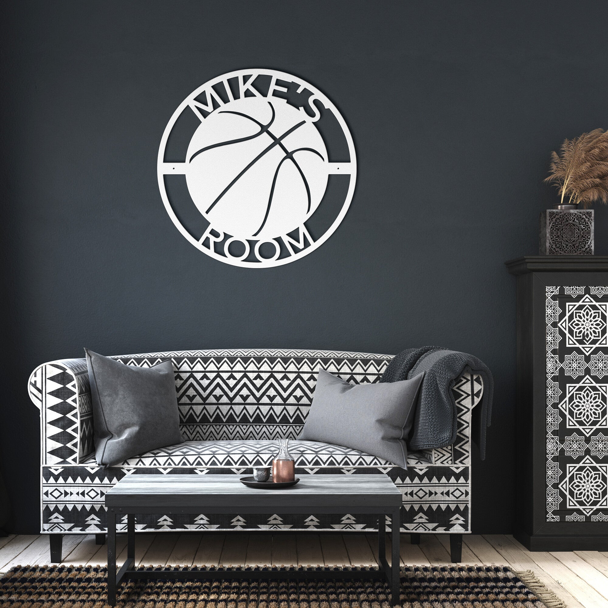 Personalized Basketball Sign - Cool Metal Signs