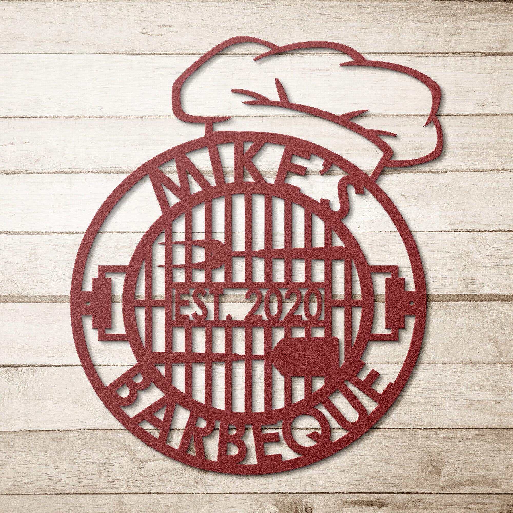 Personalized BBQ Sign - Cool Metal Signs