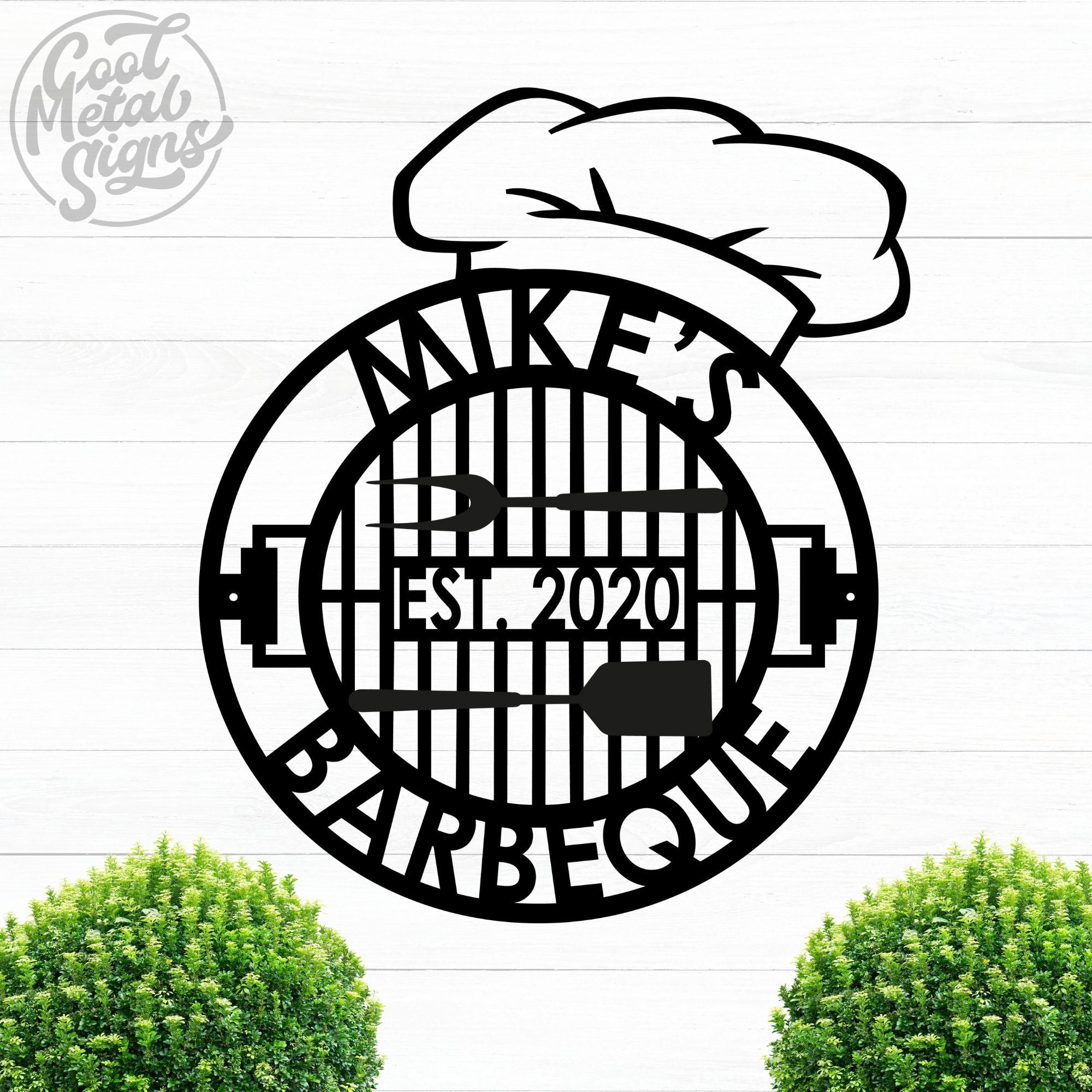 Personalized BBQ Sign - Cool Metal Signs