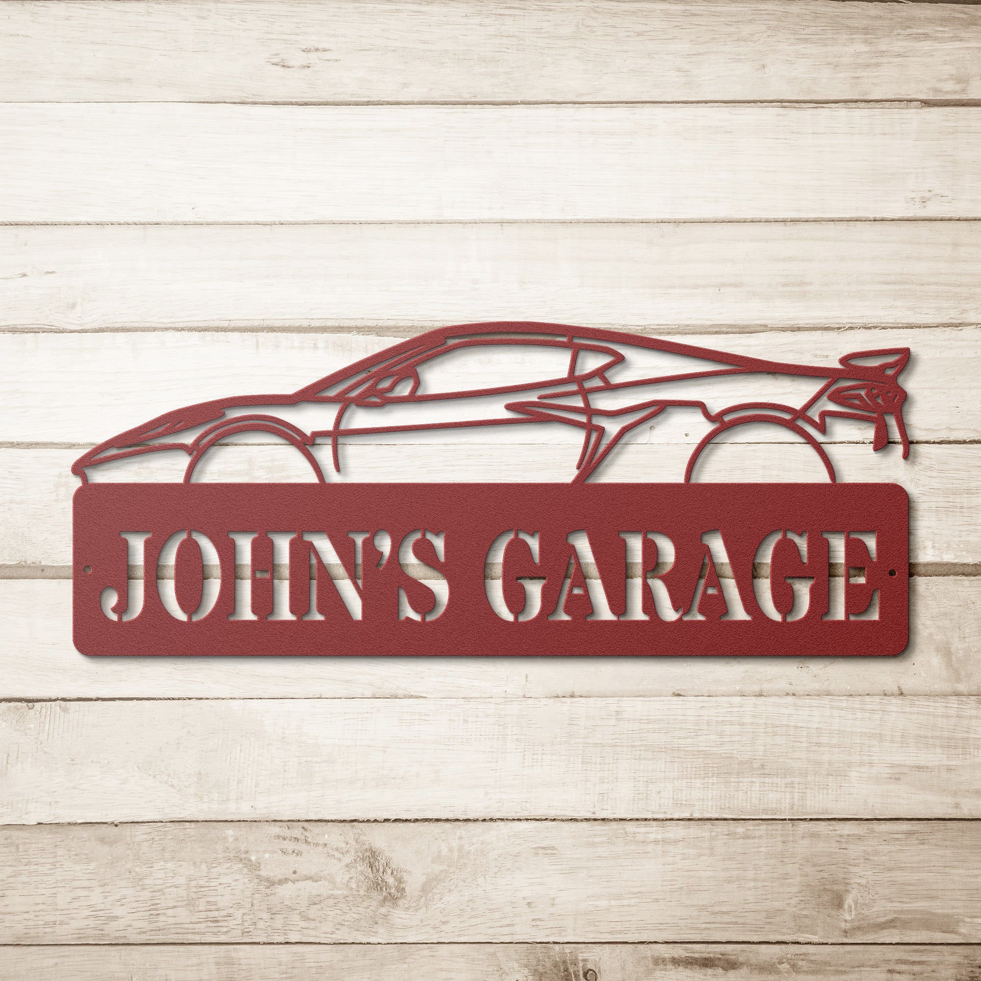 Personalized C8 Corvette Sign - Cool Metal Signs
