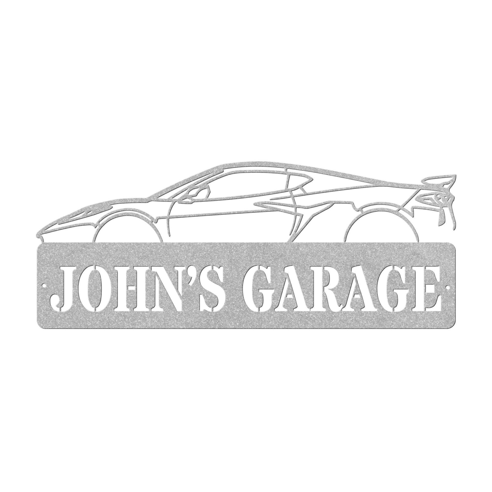 Personalized C8 Corvette Sign - Cool Metal Signs