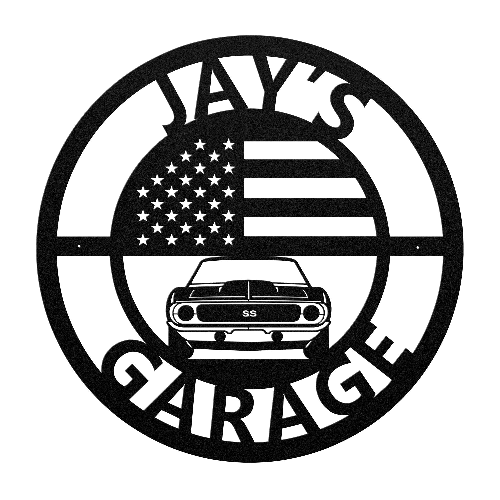 Personalized Camaro Garage Sign - Cool Metal Signs