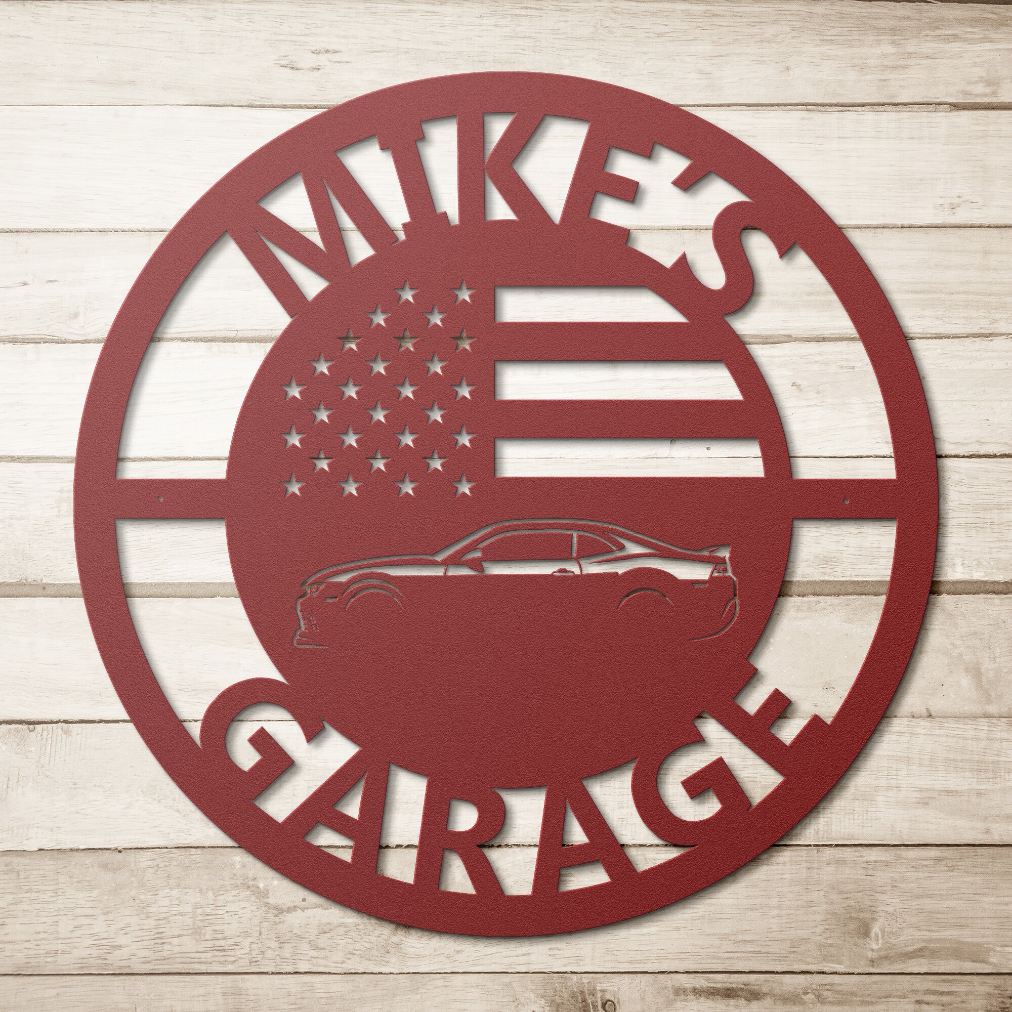 Personalized Camaro Z28 Garage Sign - Cool Metal Signs
