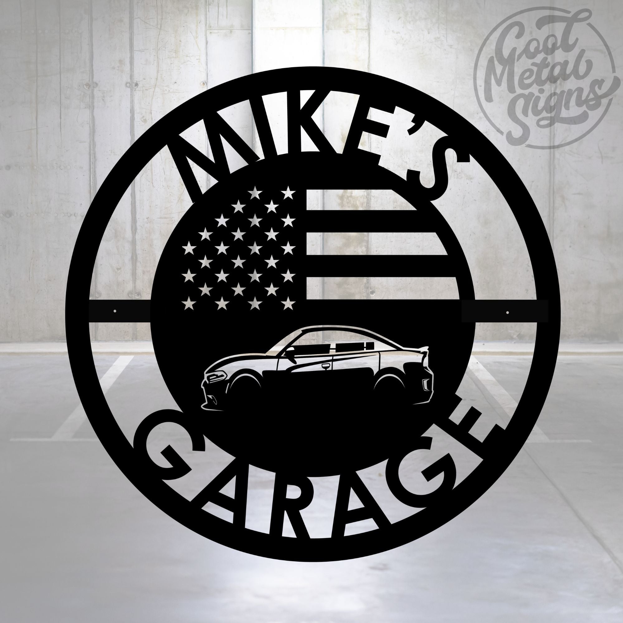 Personalized Charger 392 Garage Sign - Cool Metal Signs