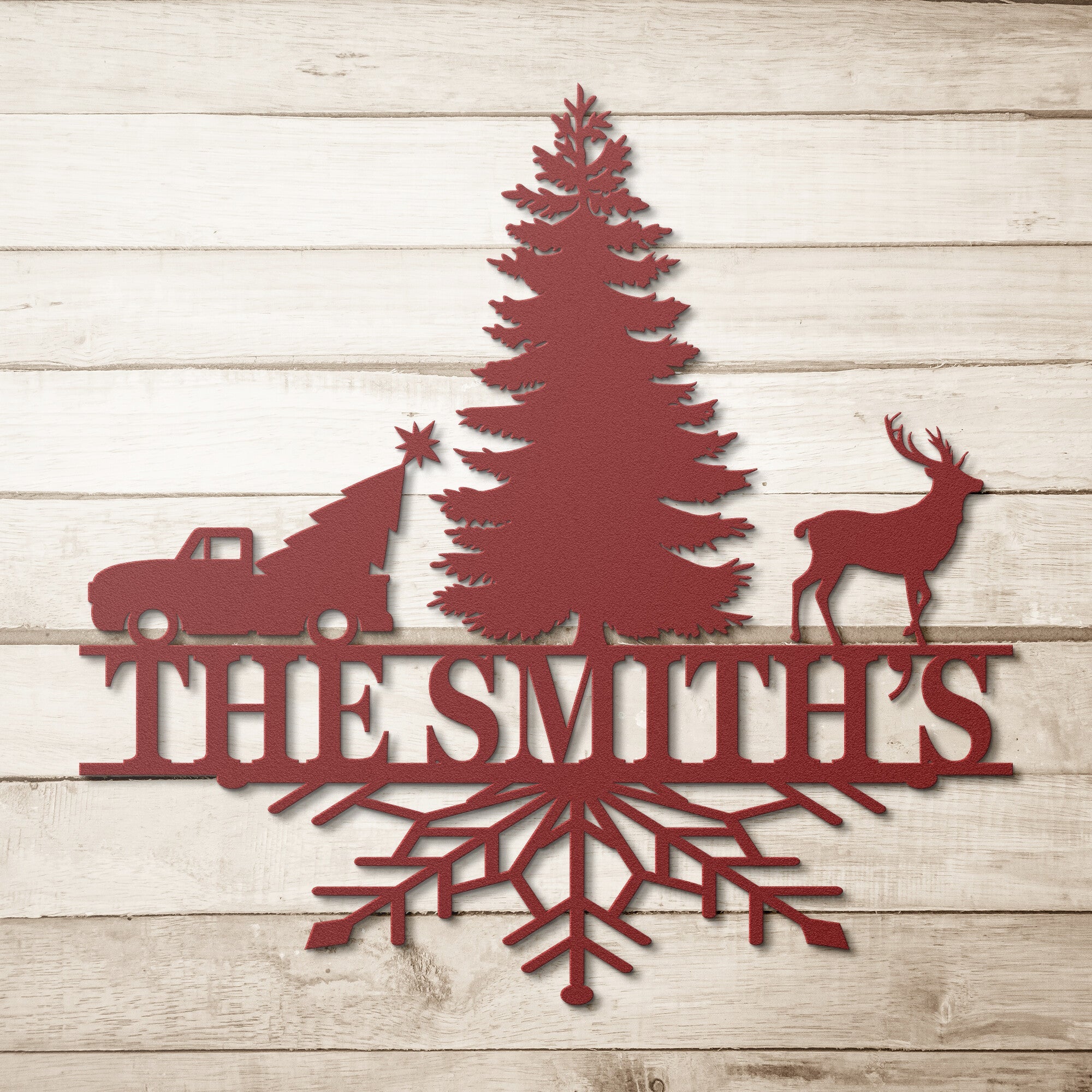 Personalized Christmas Sign - Cool Metal Signs