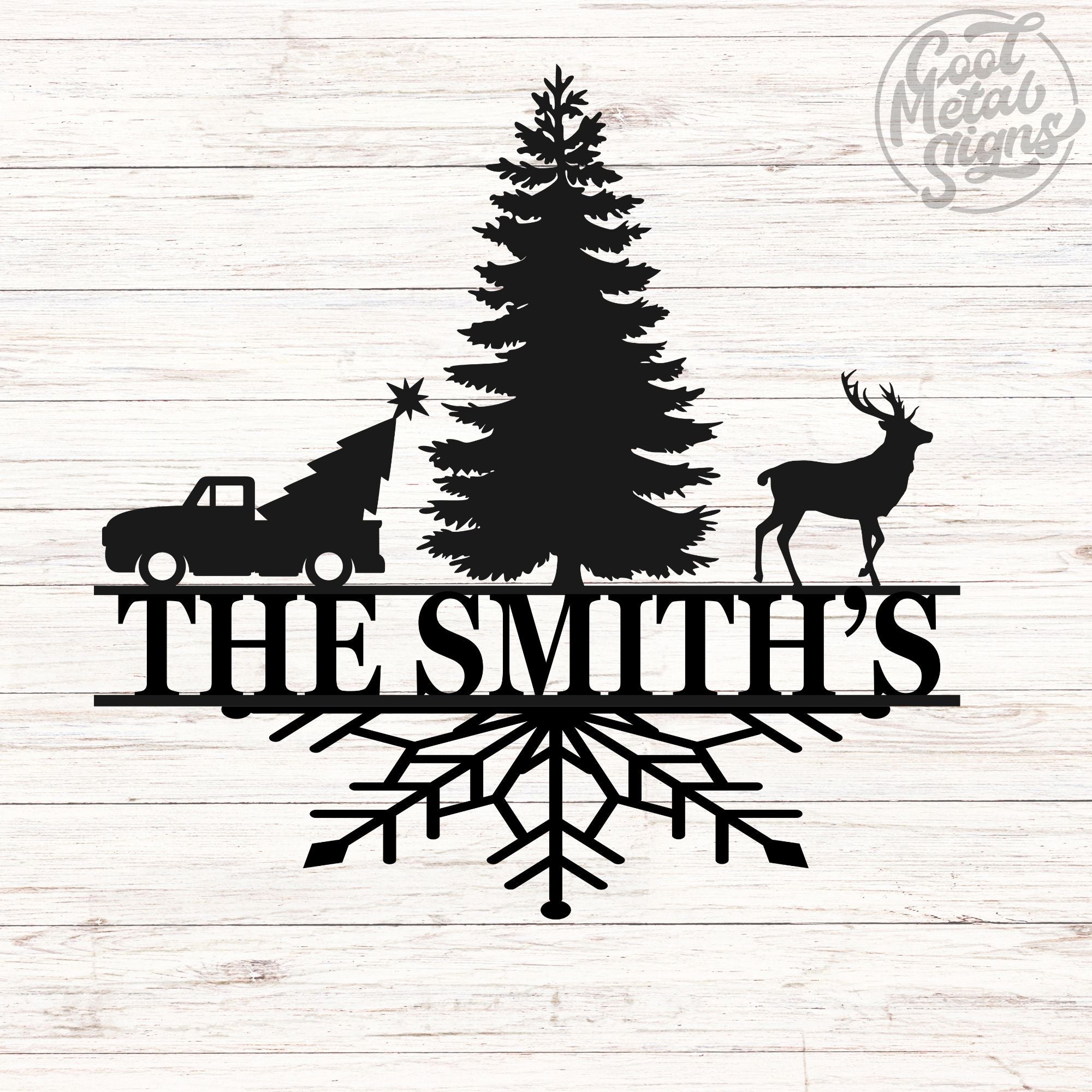 Personalized Christmas Sign - Cool Metal Signs