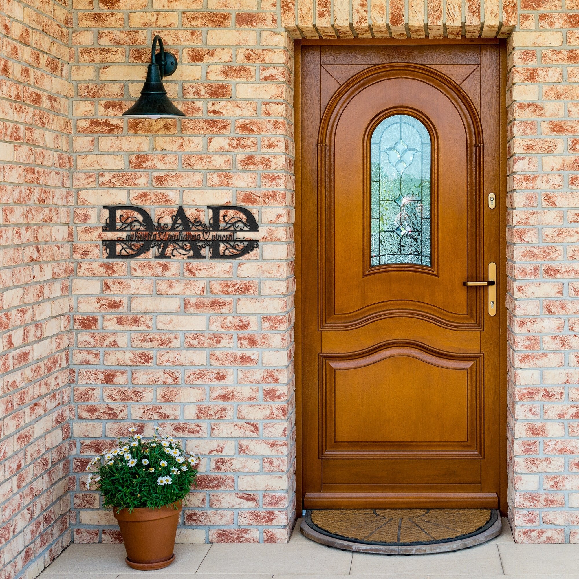 Personalized DAD Monogram - Cool Metal Signs