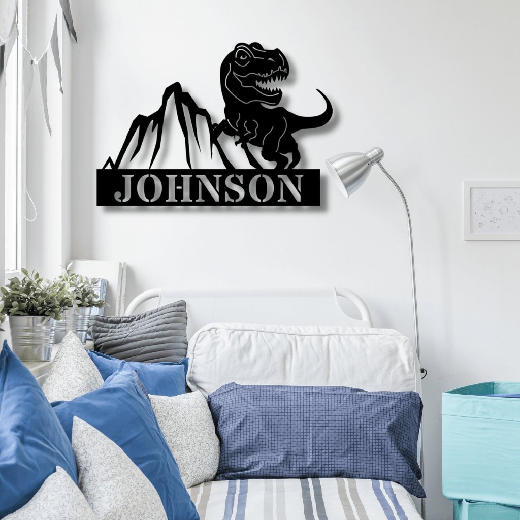 Personalized Dinosaur Sign - Cool Metal Signs