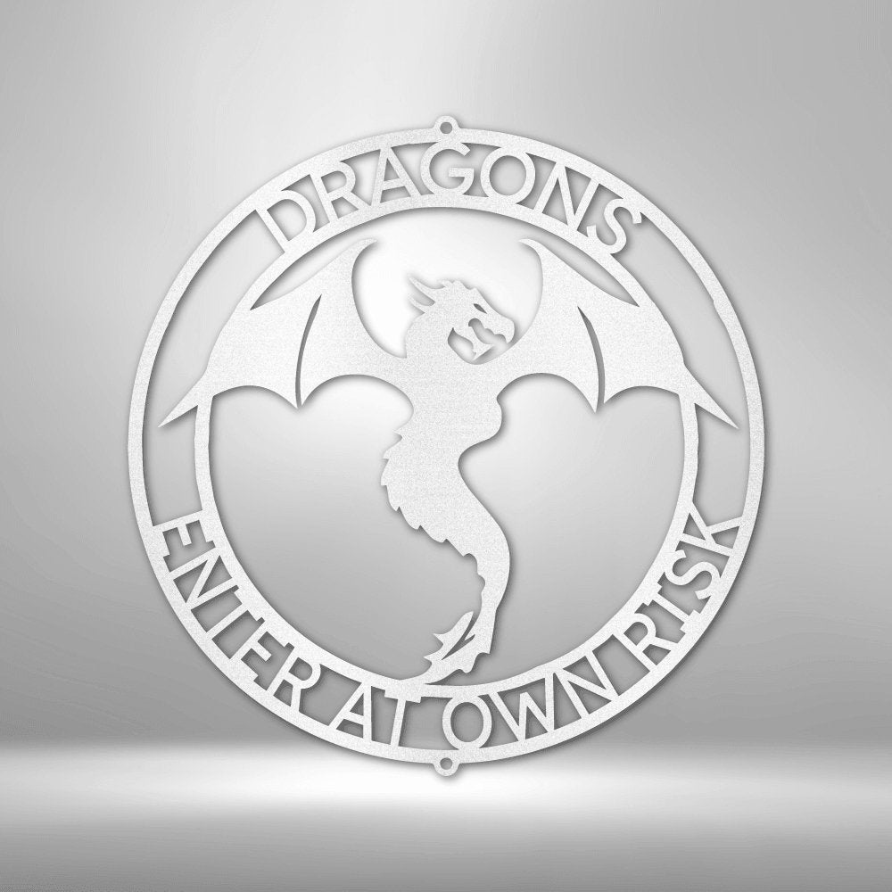 Personalized Dragon Ring Monogram - Made in the USA - Cool Metal Signs