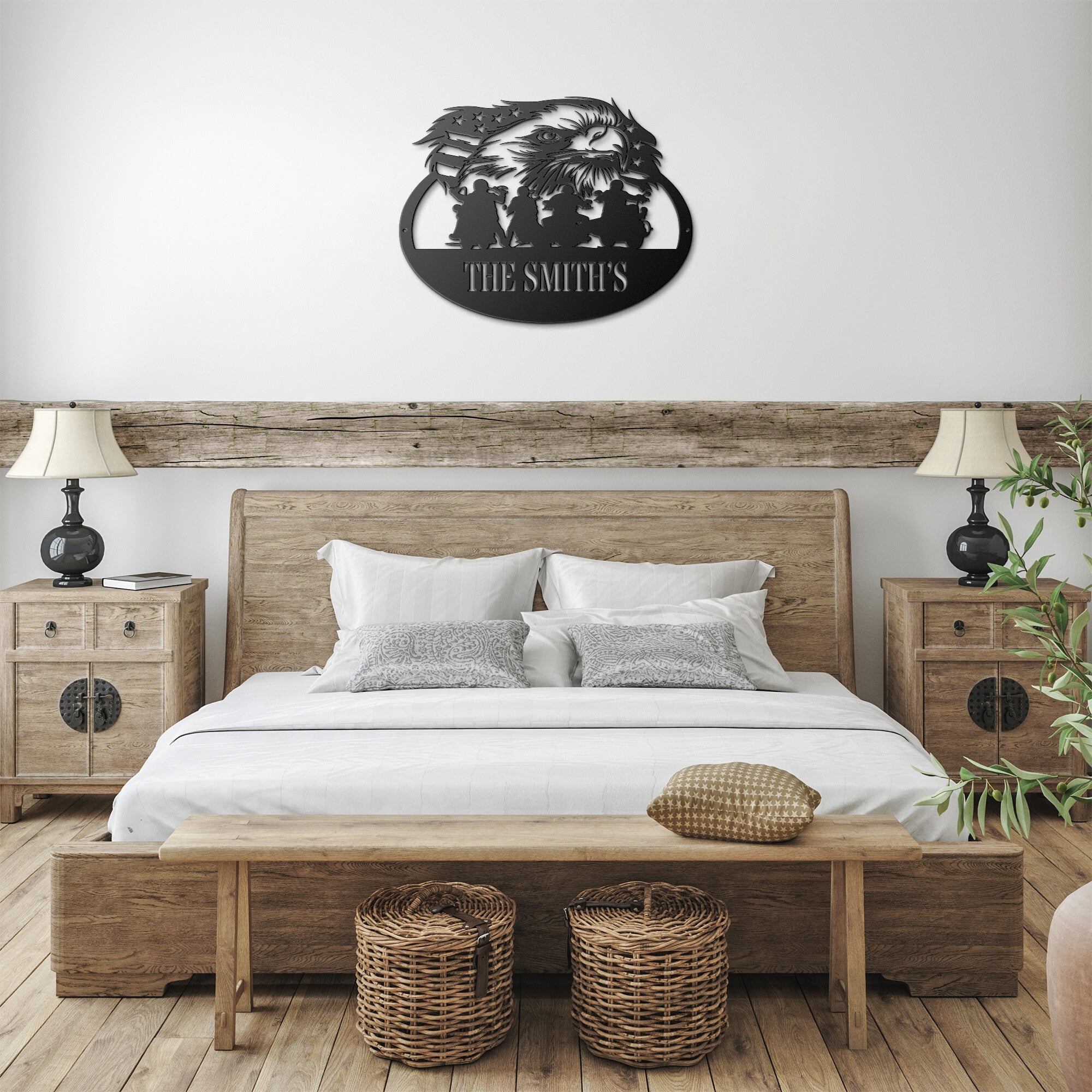 Personalized Eagle Bikers Sign - Cool Metal Signs