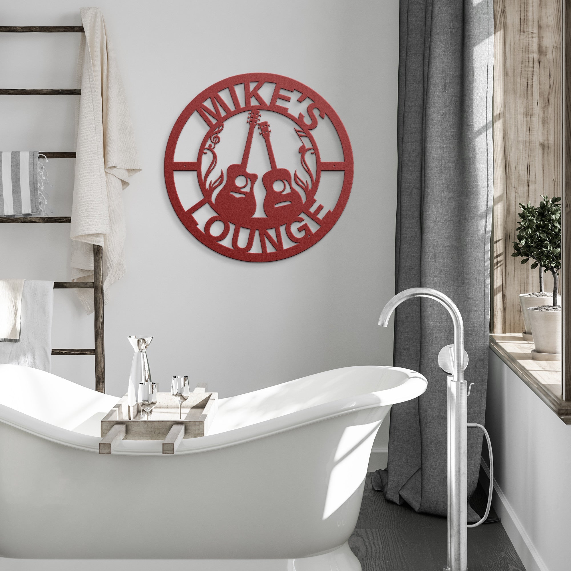 Personalized Guitar Sign - Cool Metal Signs