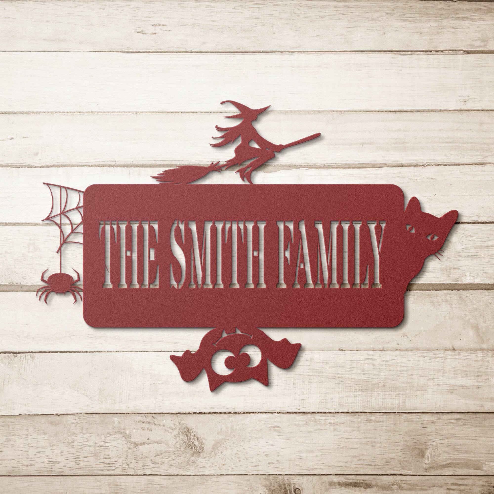 Personalized Halloween Door Sign - Cool Metal Signs