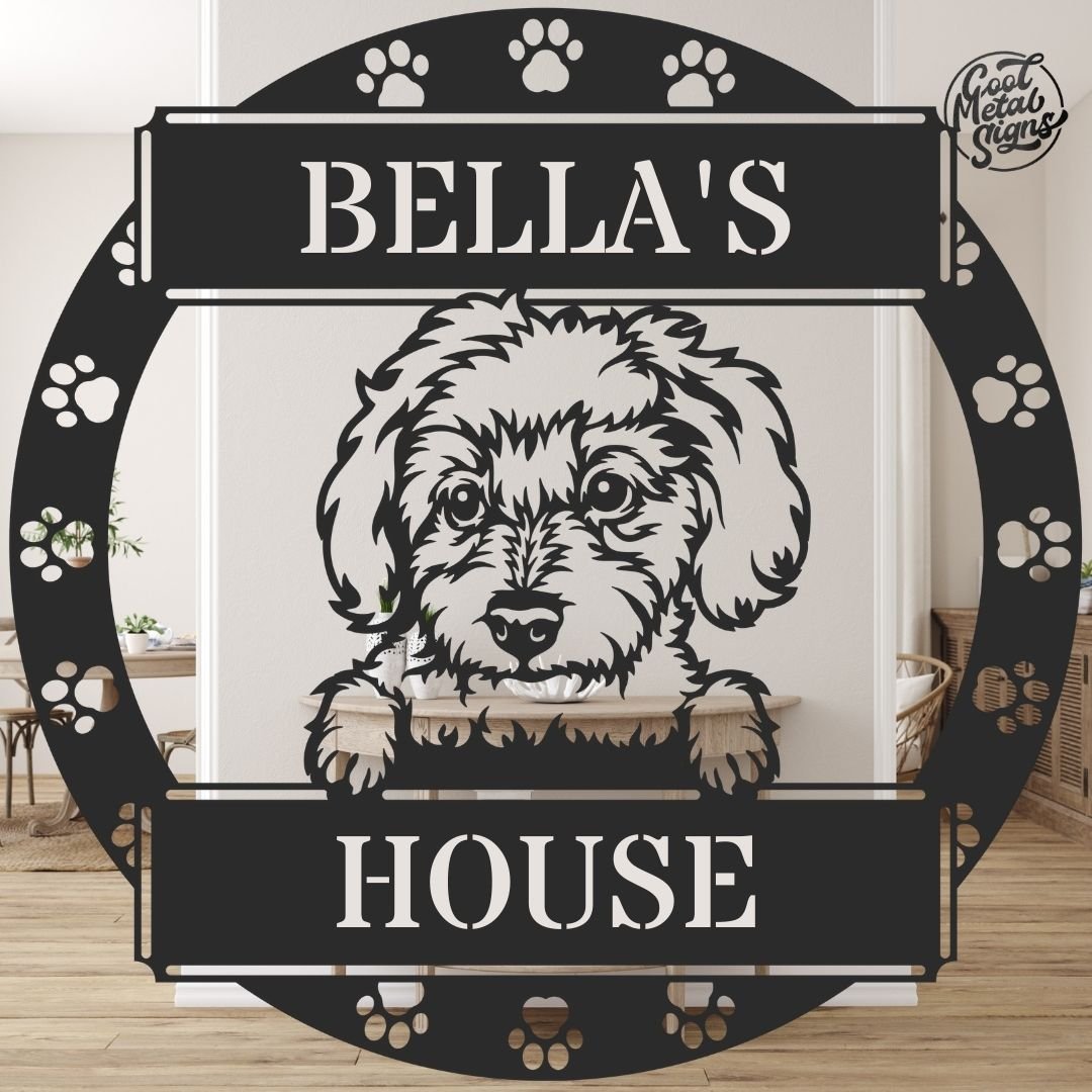 Personalized Maltese Monogram - Cool Metal Signs