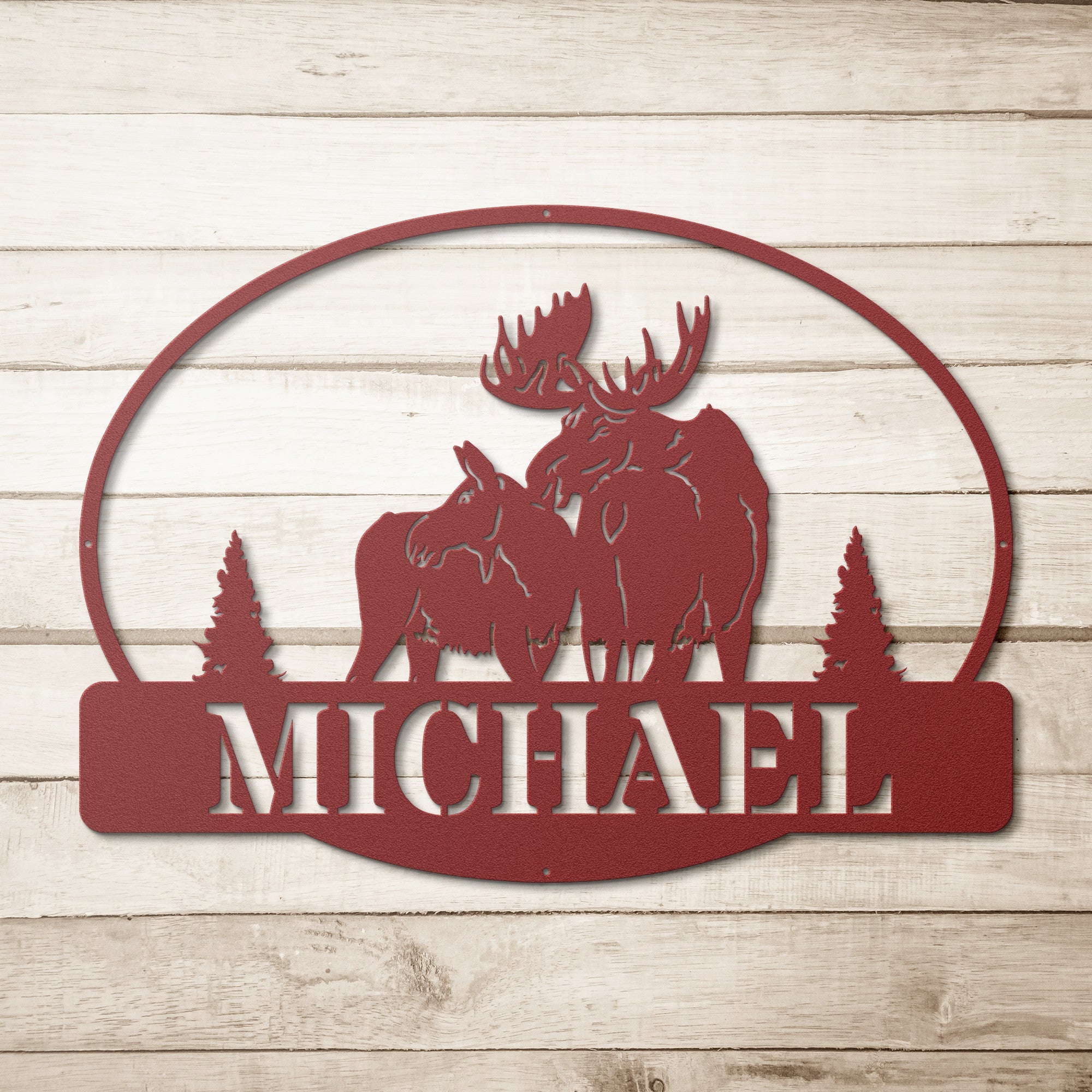 Personalized Moose Sign - Cool Metal Signs