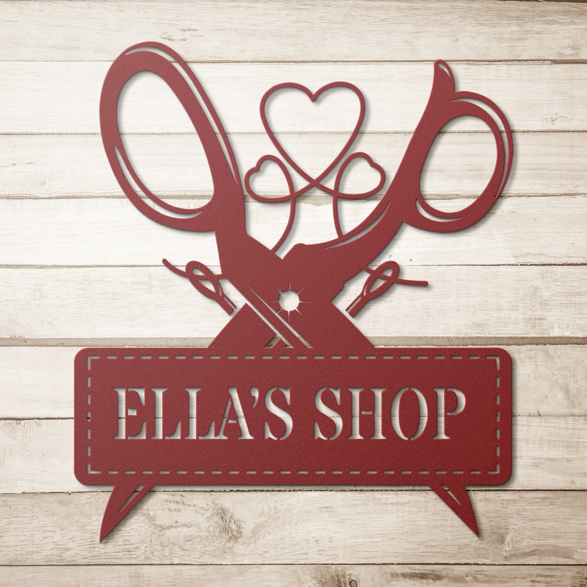 Personalized Quilting Sign - Cool Metal Signs